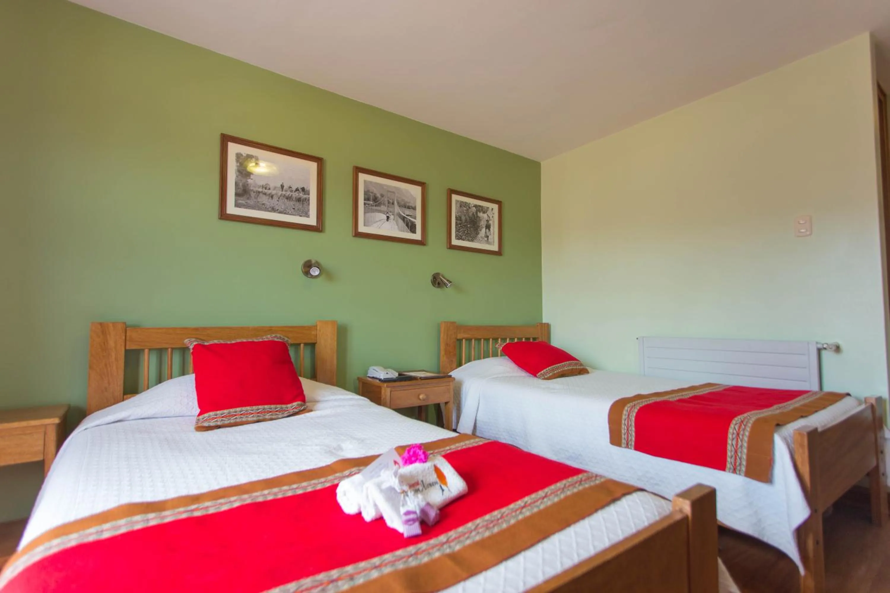 Bed in Eco-Hotel Pension Alemana