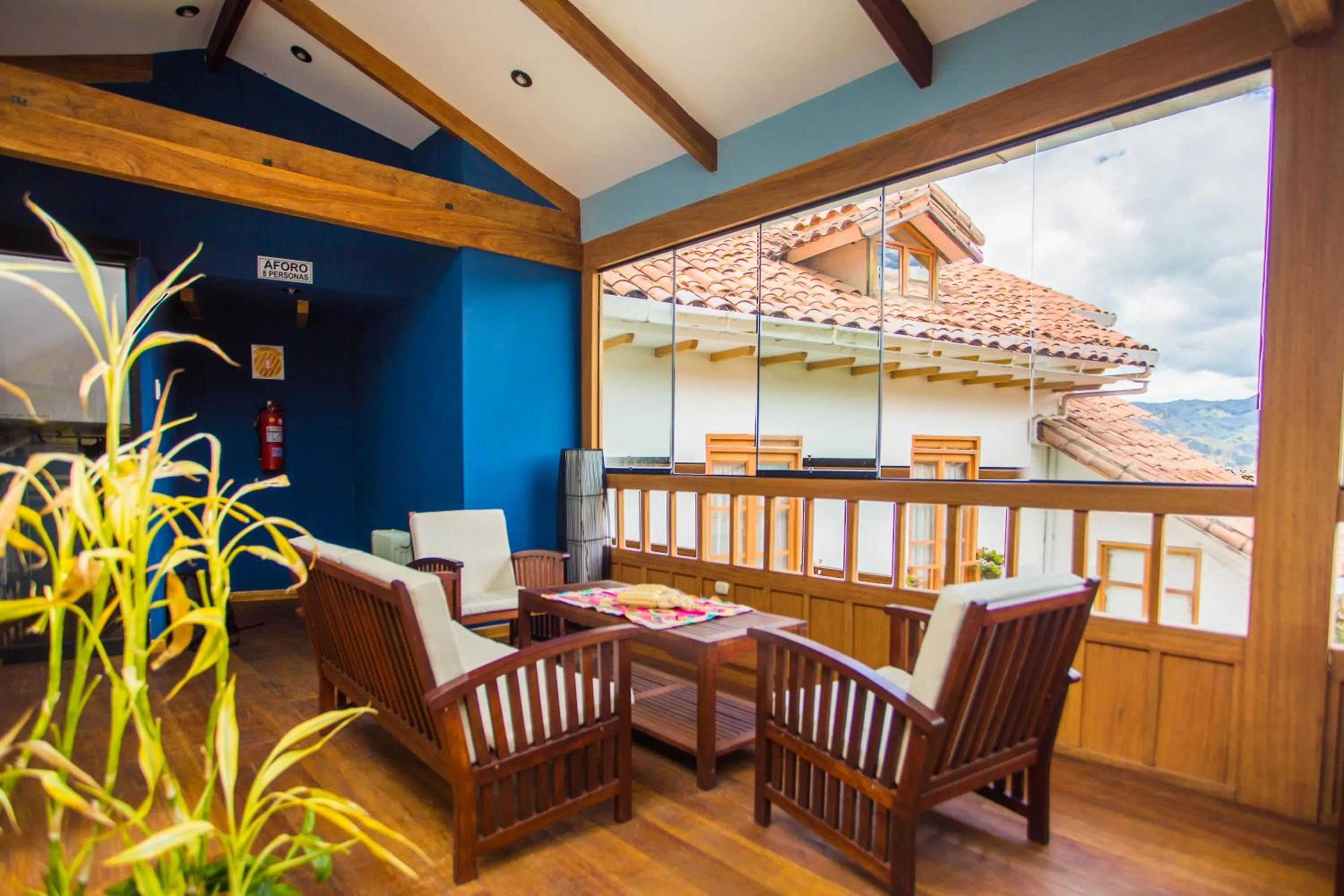 Balcony/Terrace in Eco-Hotel Pension Alemana