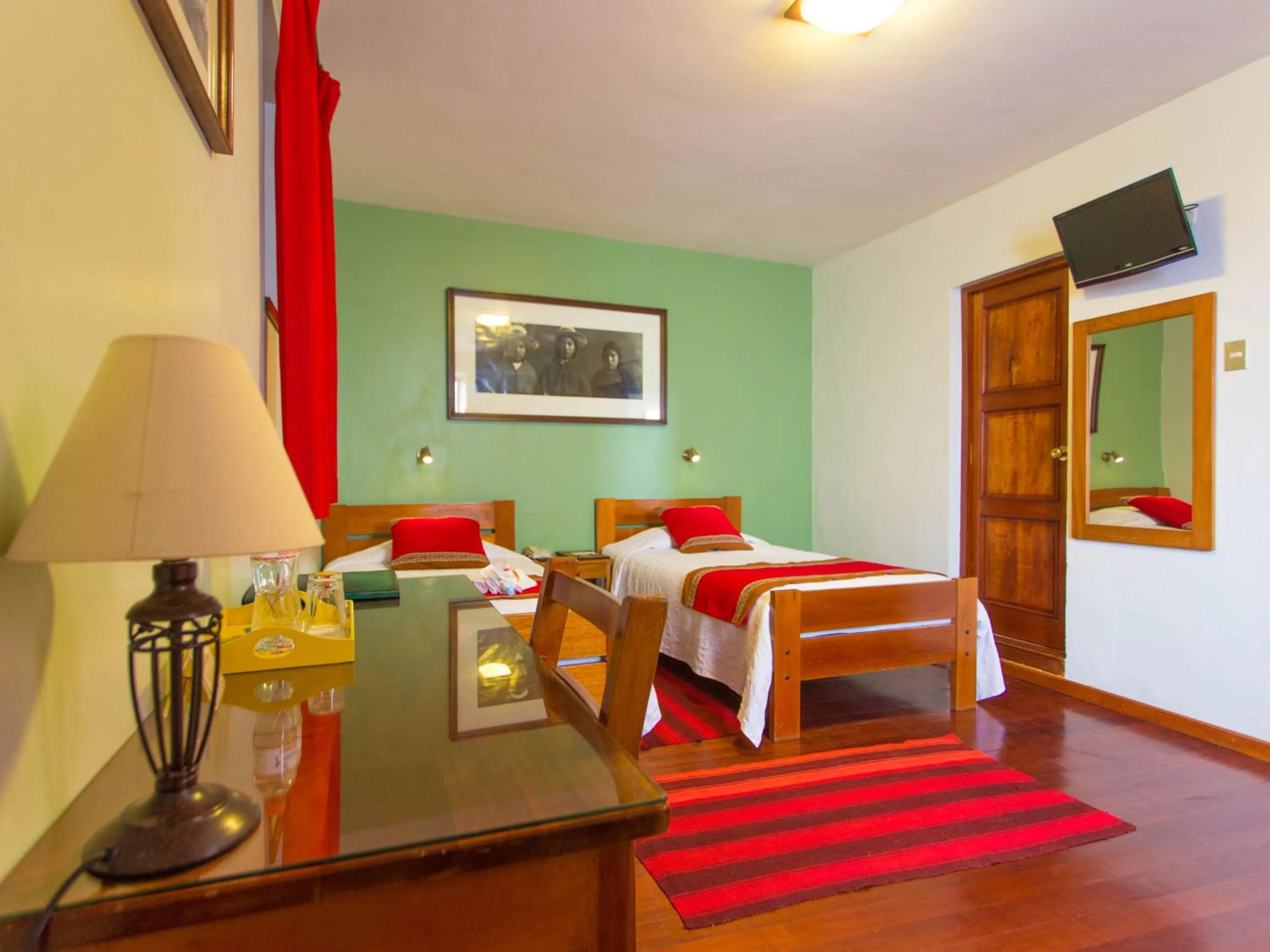 Bed in Eco-Hotel Pension Alemana