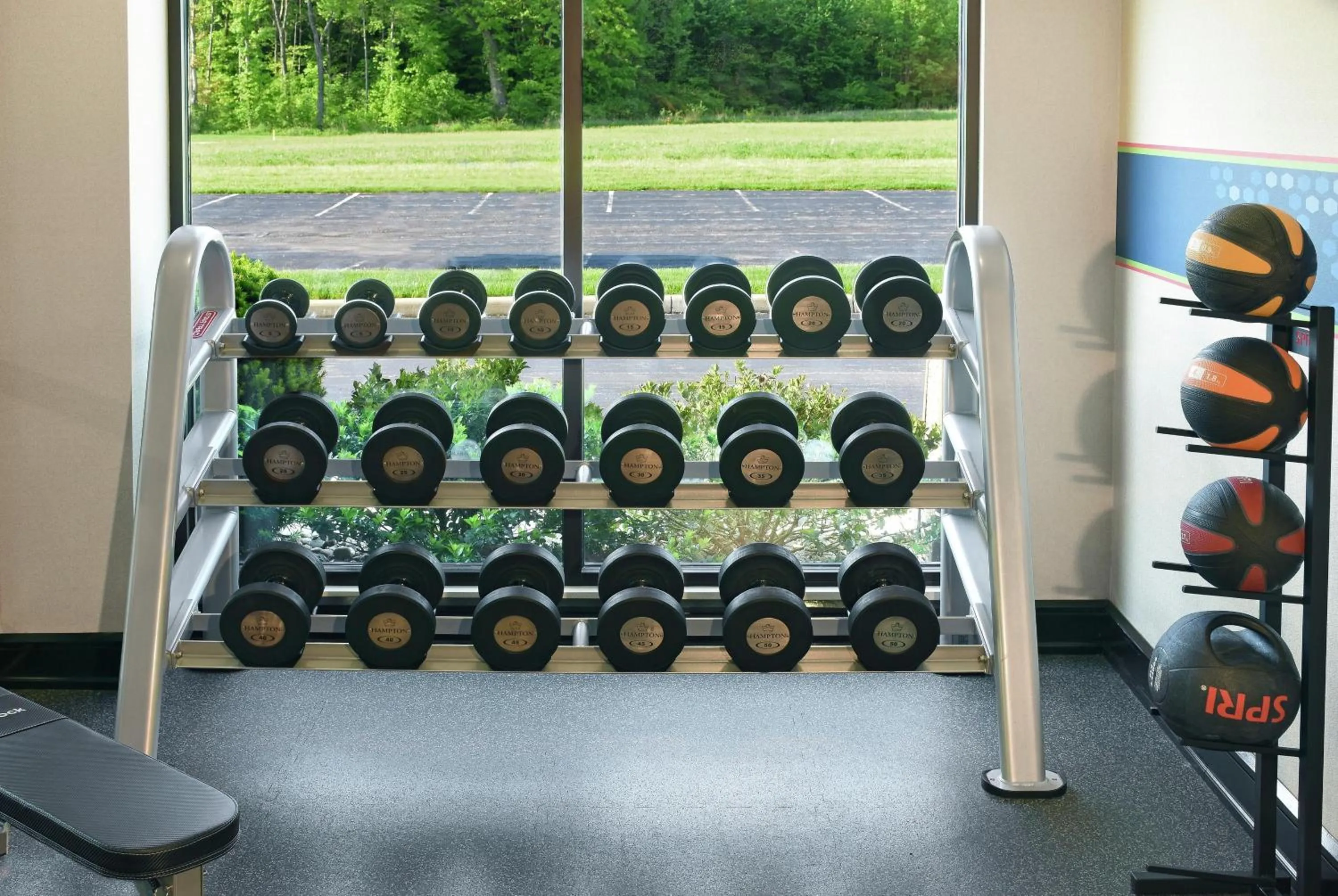 Fitness centre/facilities in Hampton Inn & Suites Youngstown-Canfield