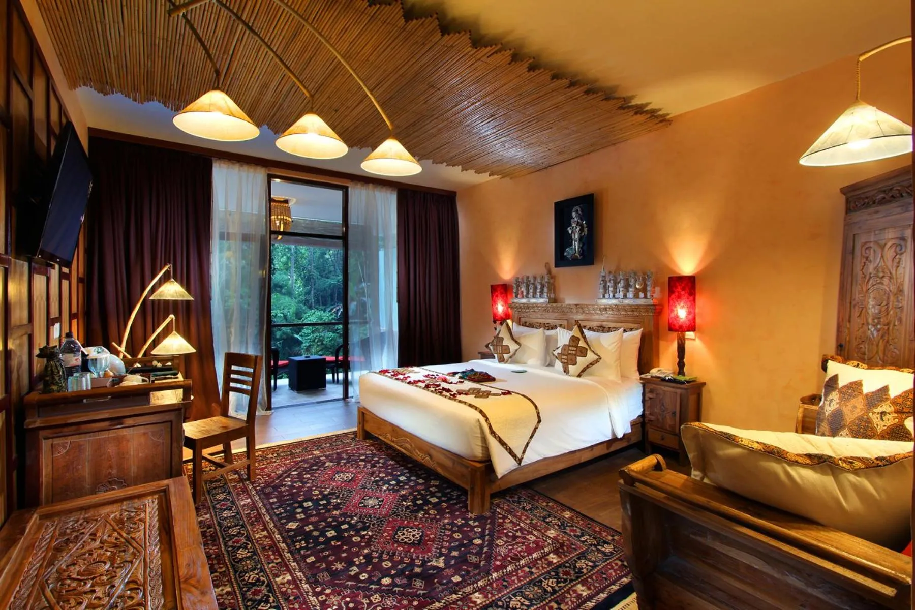 Bedroom, Bed in Kupu Kupu Barong Villas and Tree Spa by L’OCCITANE