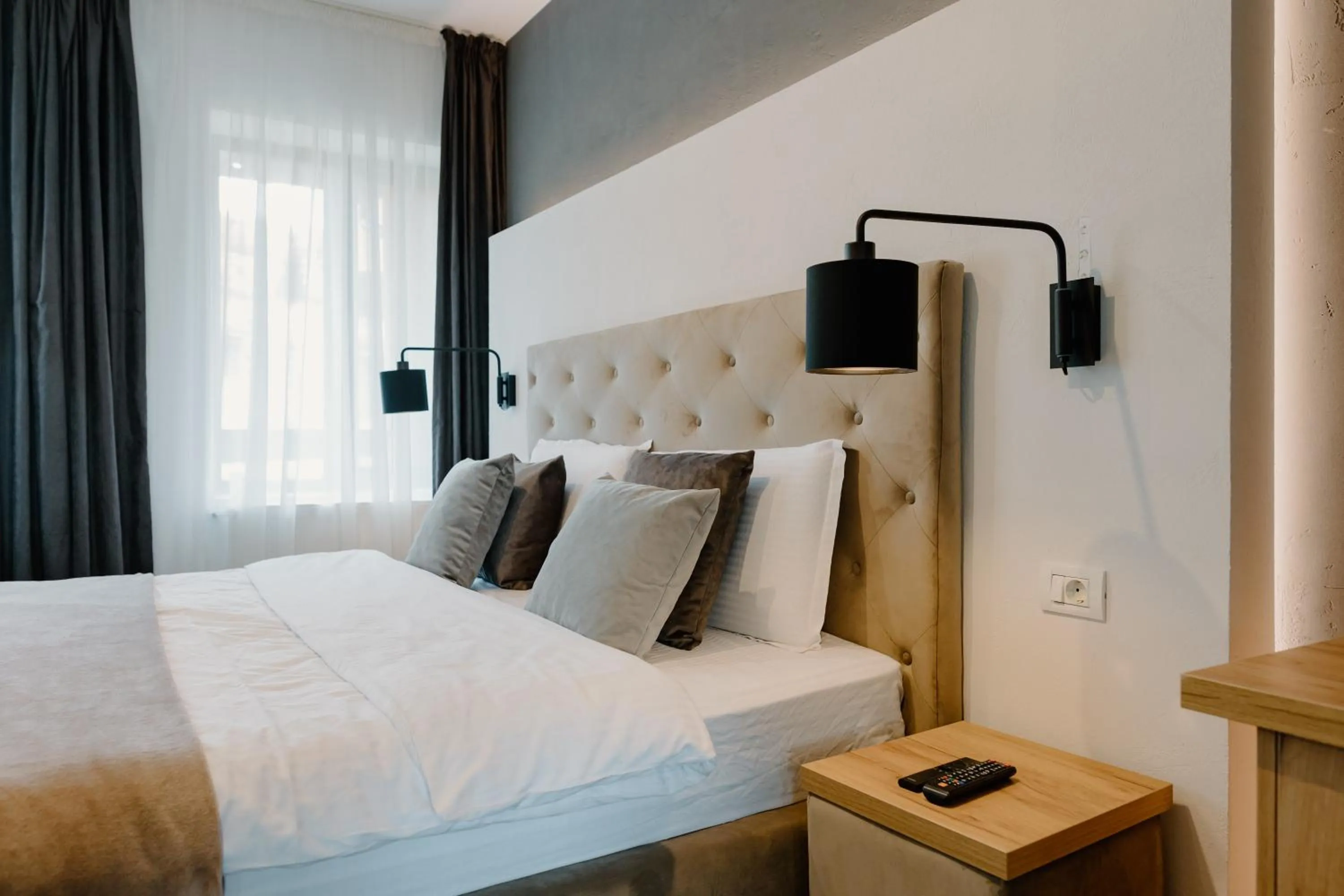 Bed in Hotel Muntele Mic