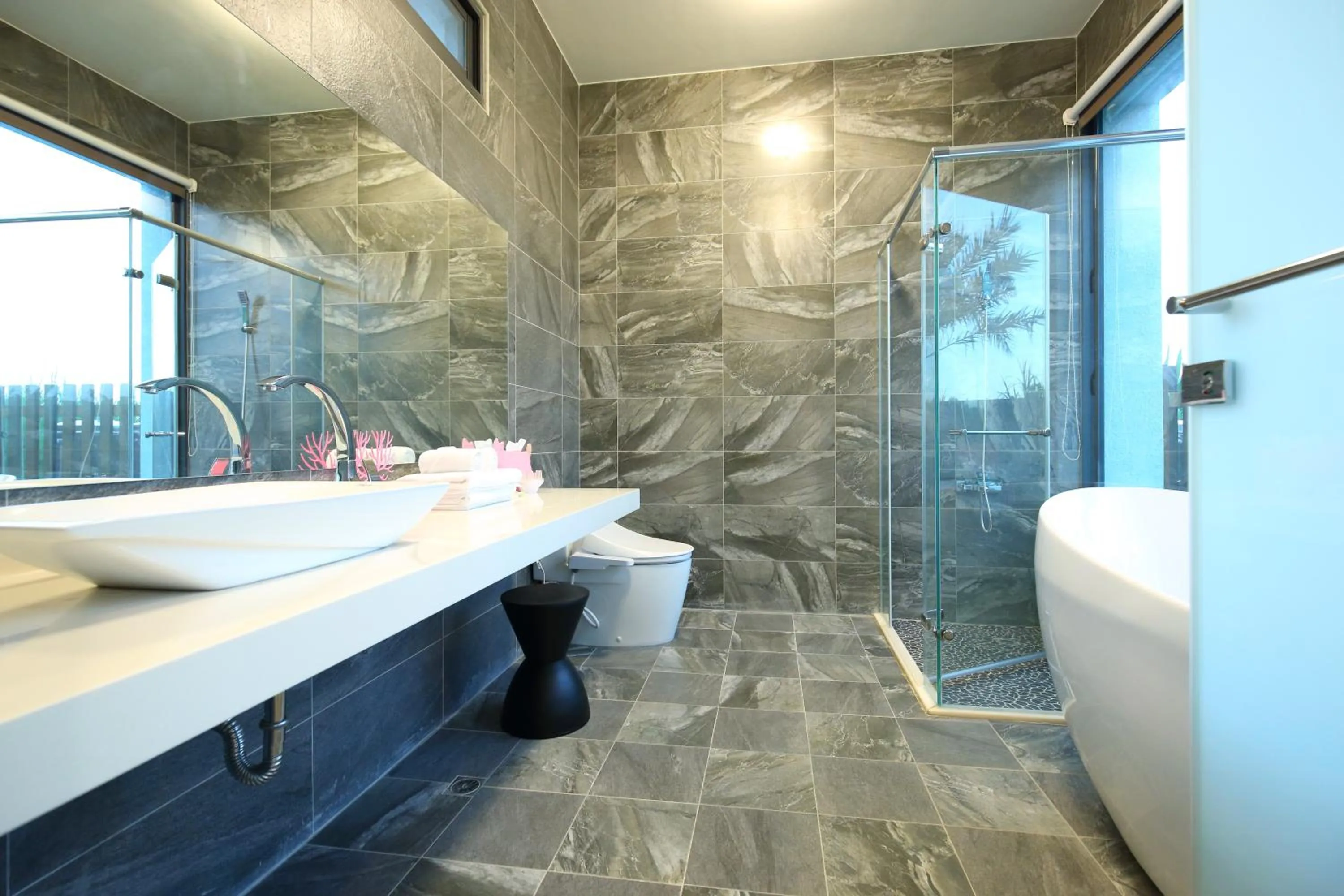 Bathroom in Taroko Yan Hai Bo Villa