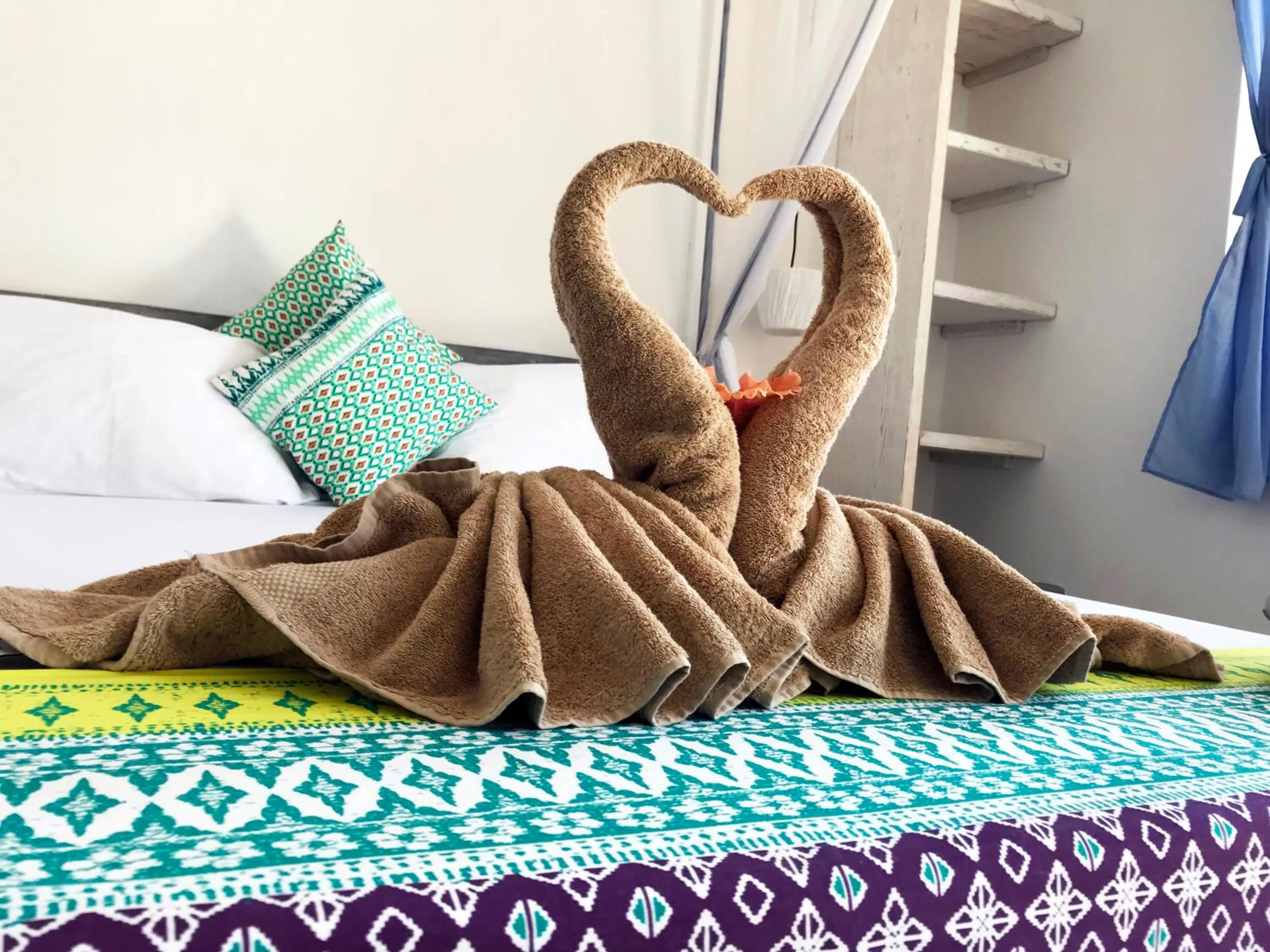 Decorative detail, Bed in Villa Huruma