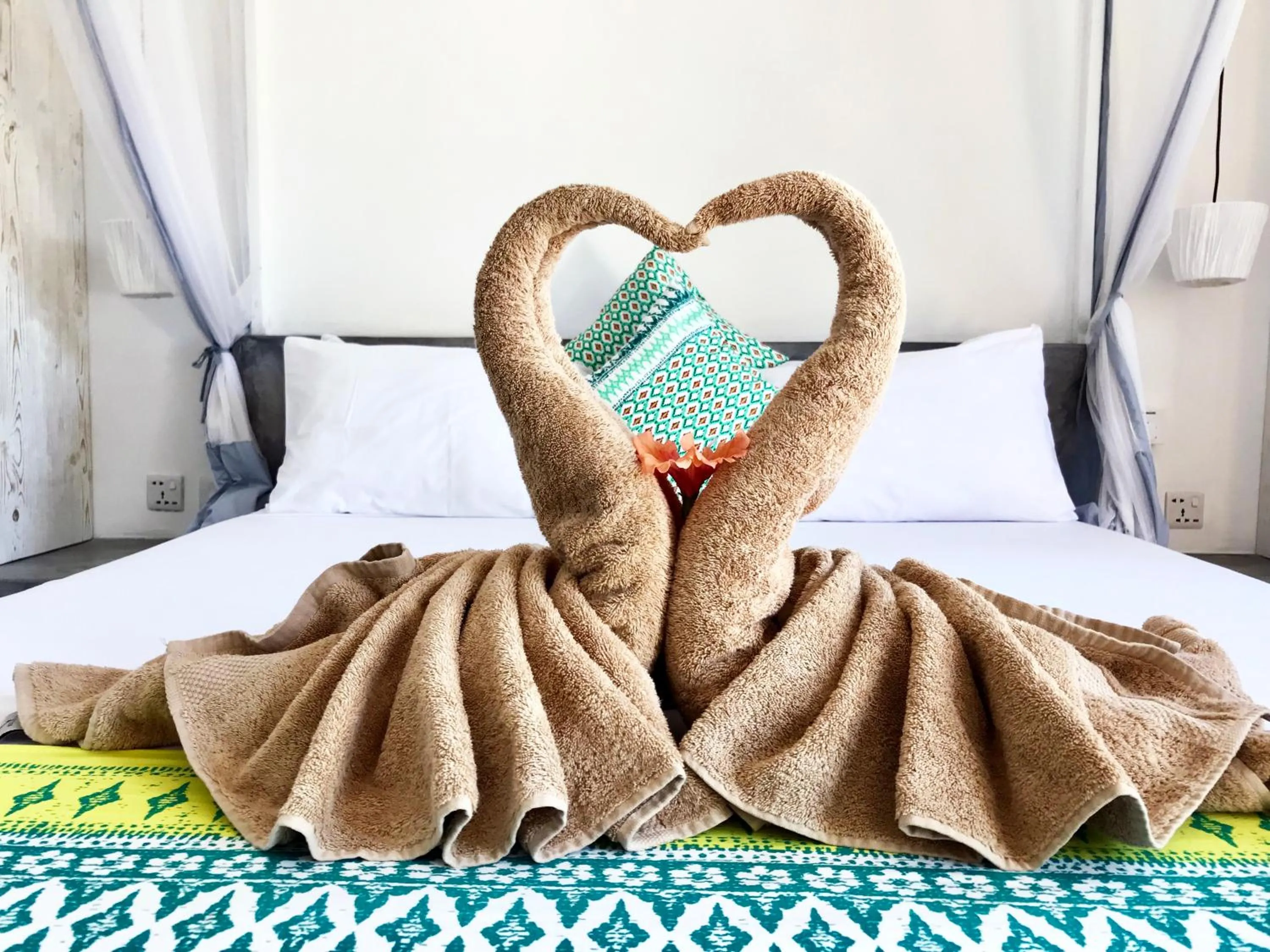 Decorative detail, Bed in Villa Huruma