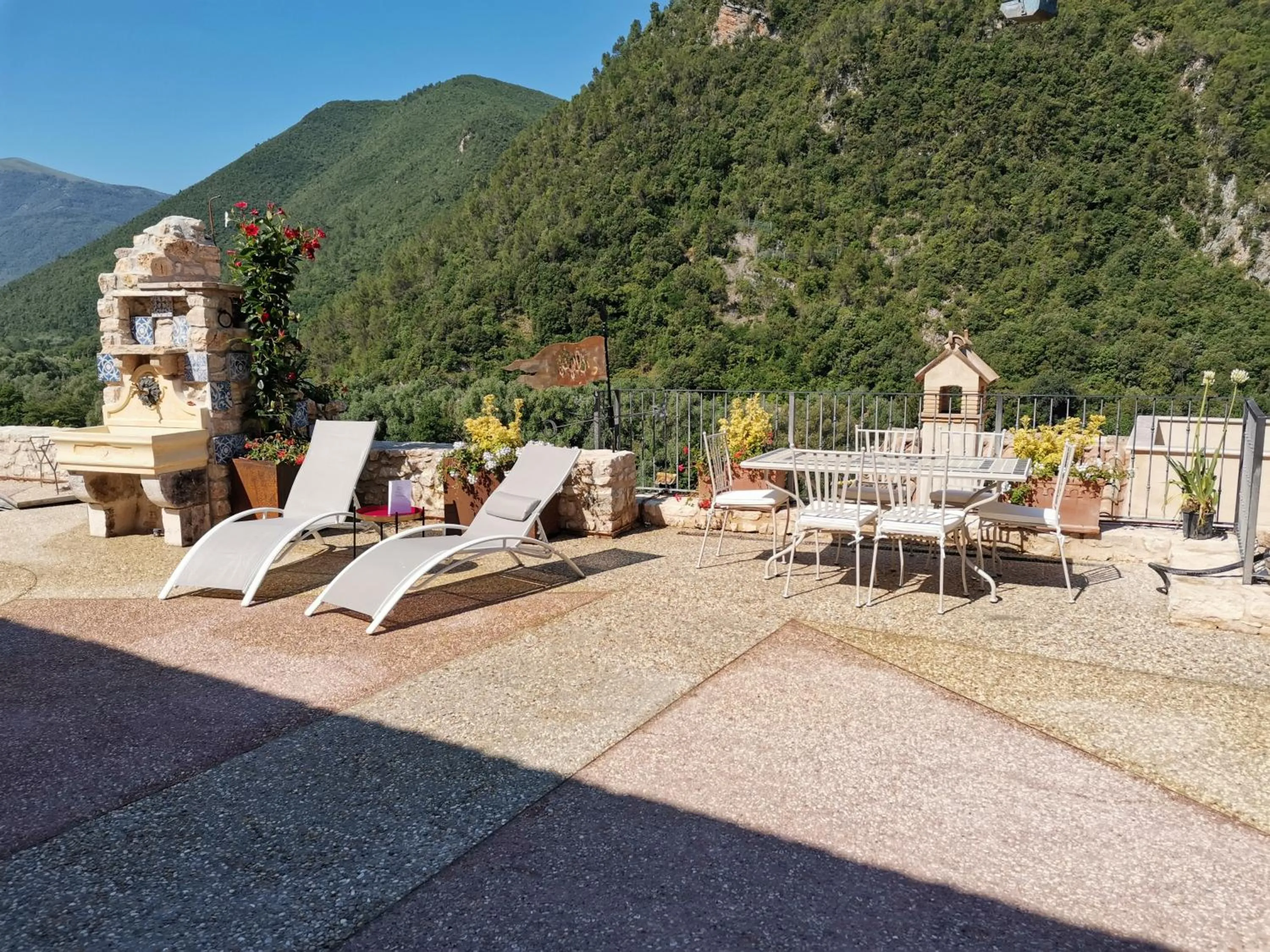 Balcony/Terrace in Torre Del Nera Albergo diffuso & Spa
