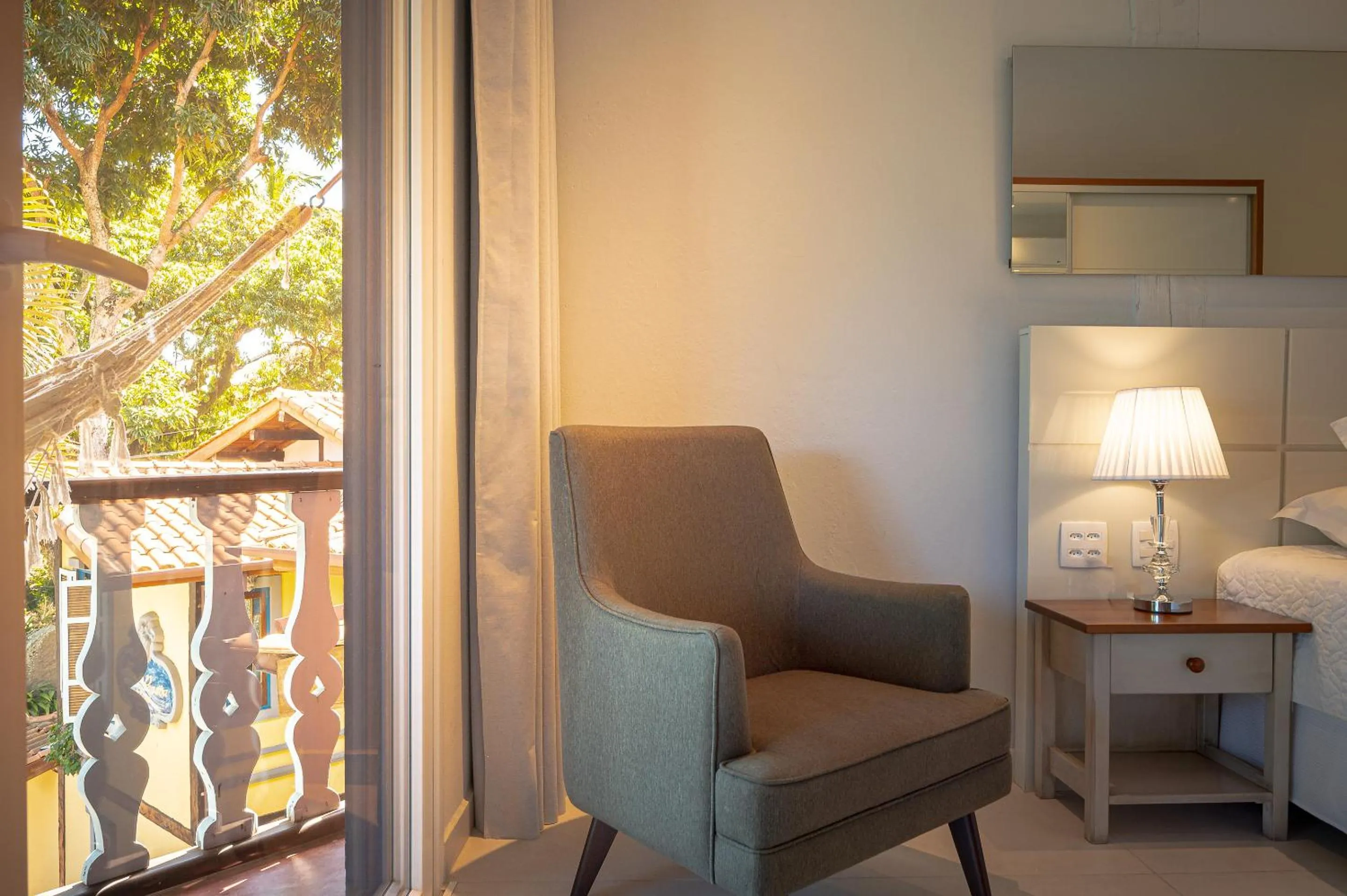 Decorative detail, Bed in Porto Pacuíba Hotel