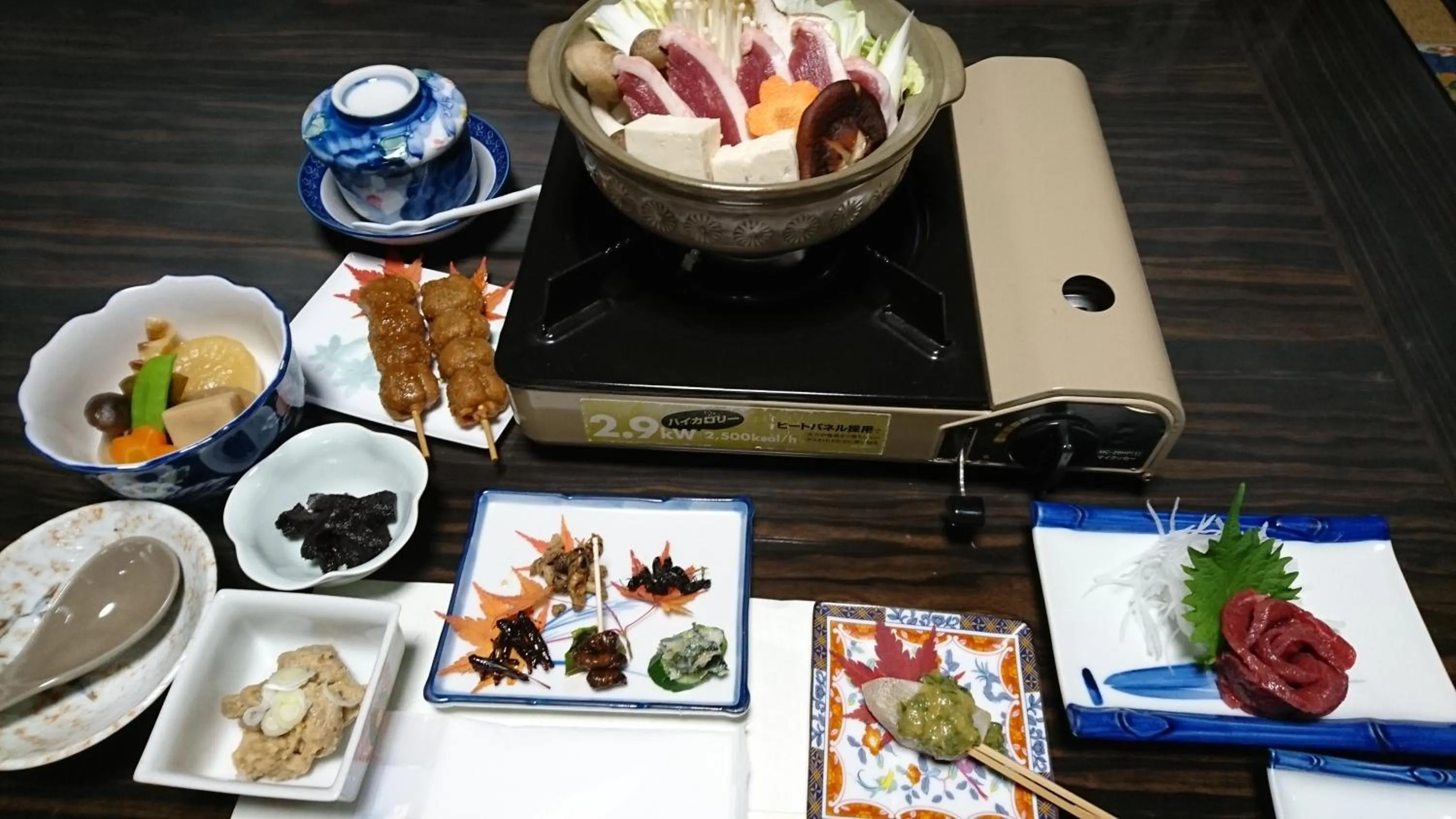 Dinner in Minshuku Yurika