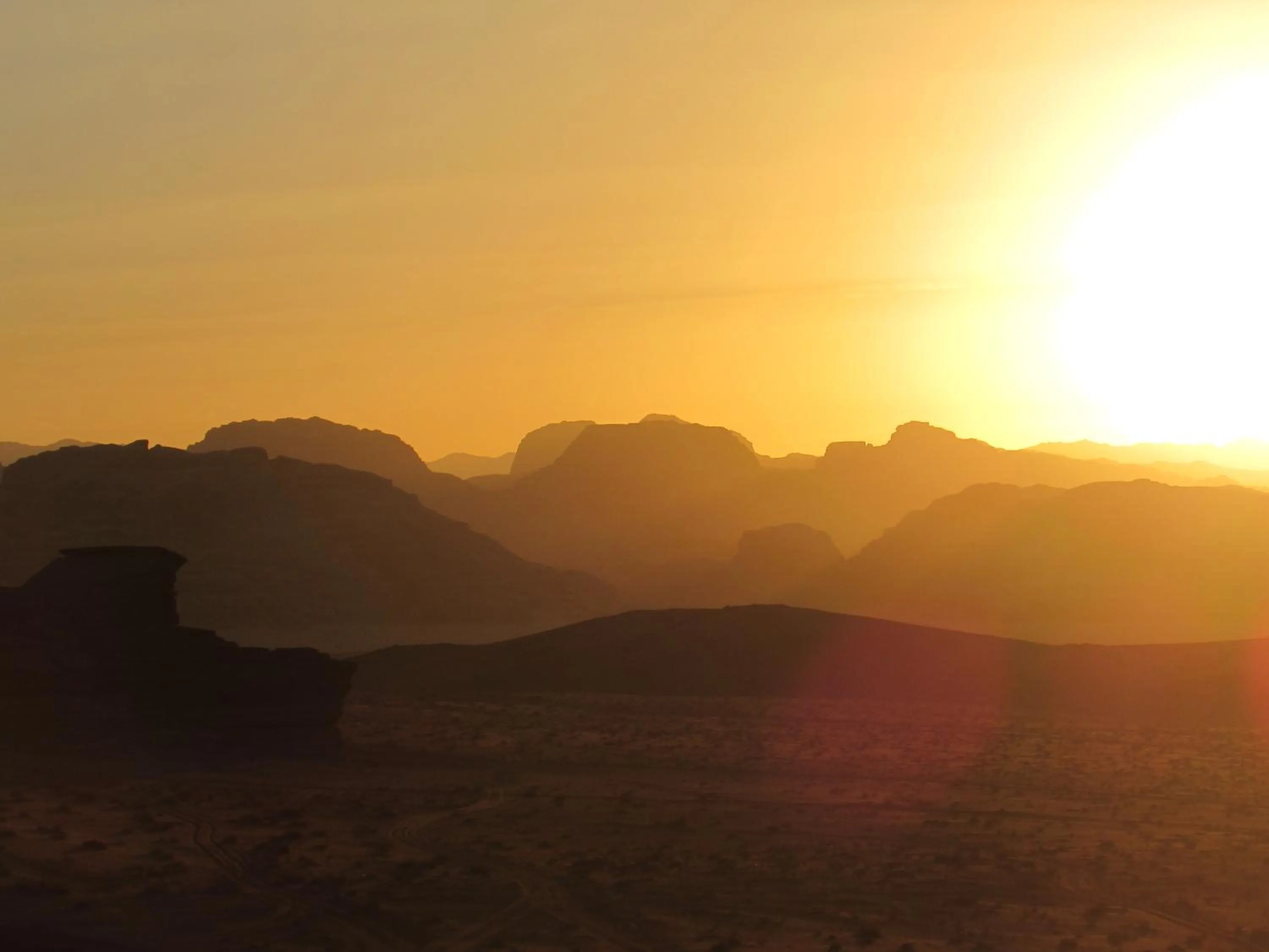 Sunset in Desert Moon Camp