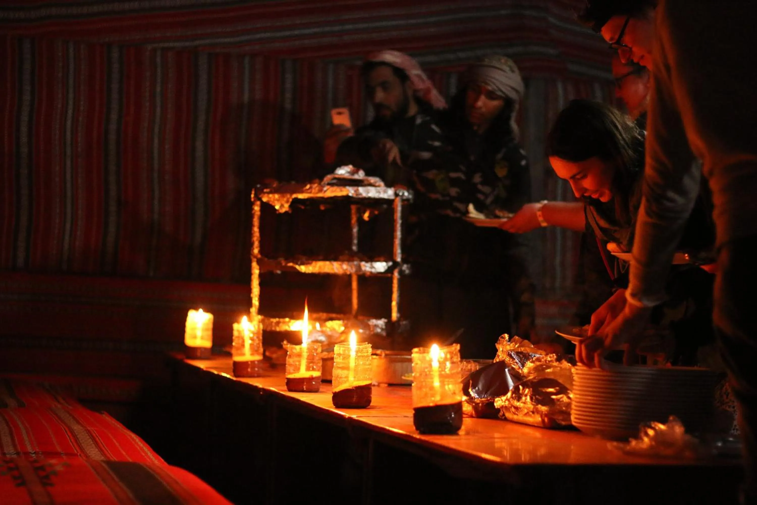 Dinner in Desert Moon Camp