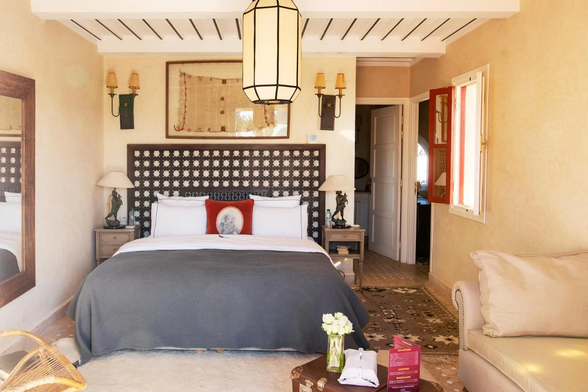 Bedroom, Bed in Indian Palace