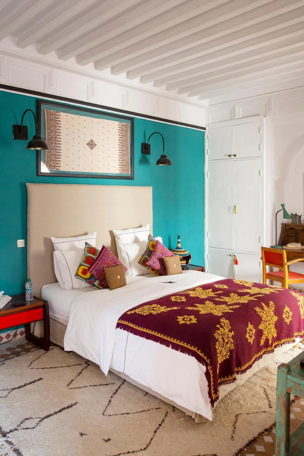 Bedroom, Bed in Indian Palace