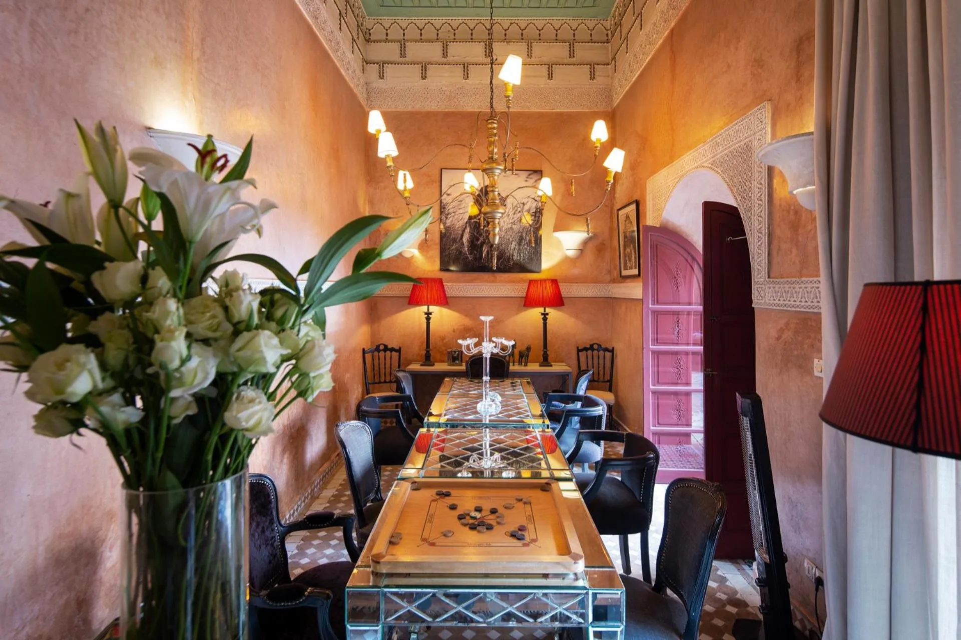 Dining area in Indian Palace