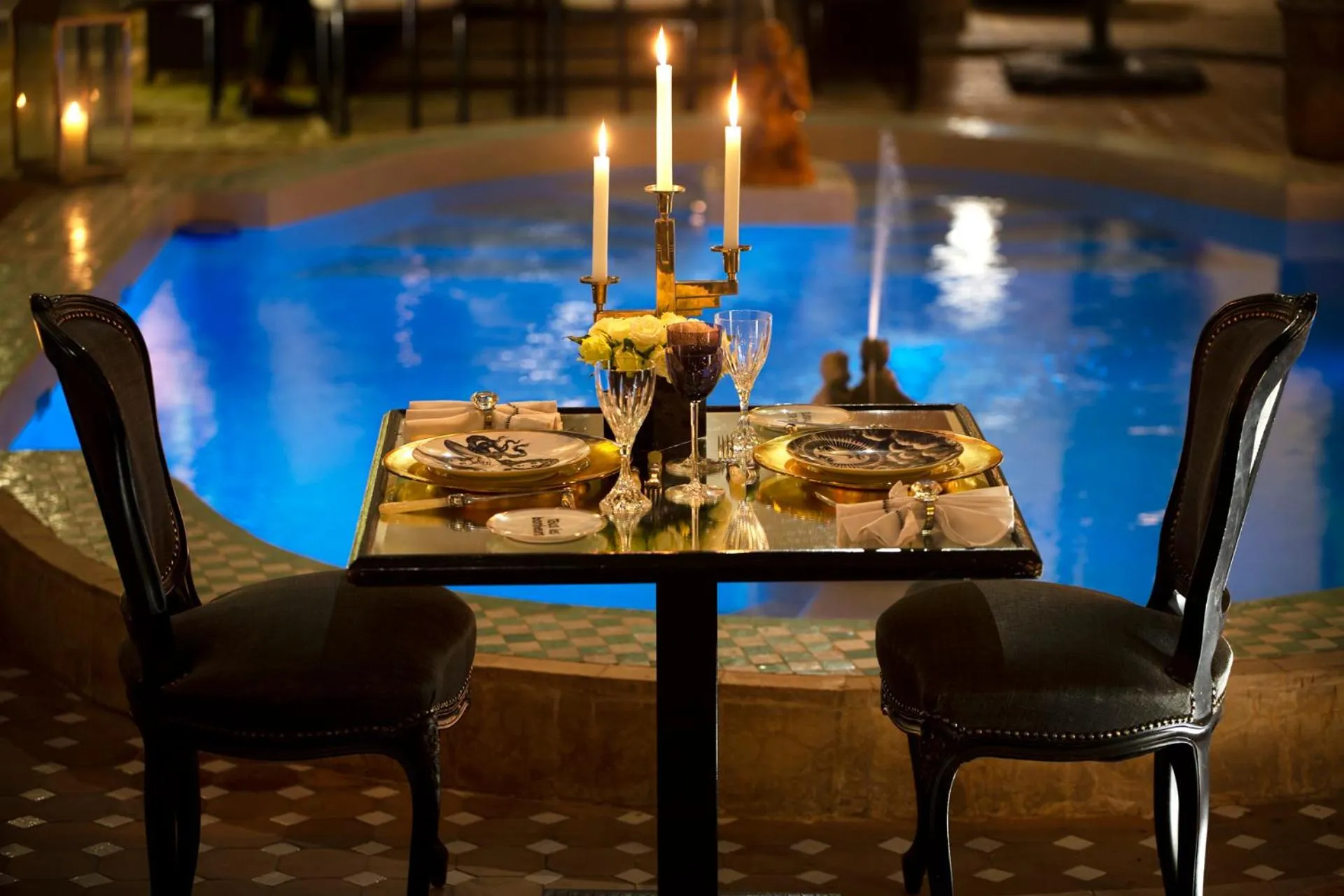 Dining area in Indian Palace