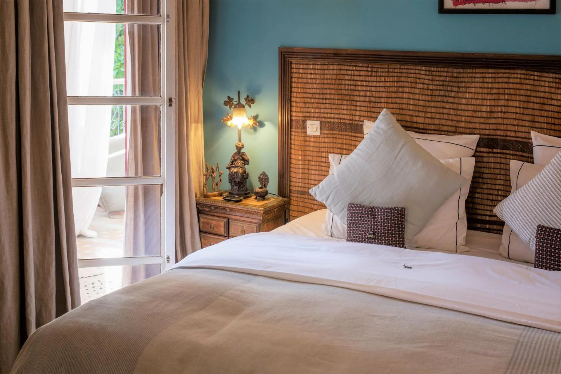 Bedroom, Bed in Indian Palace