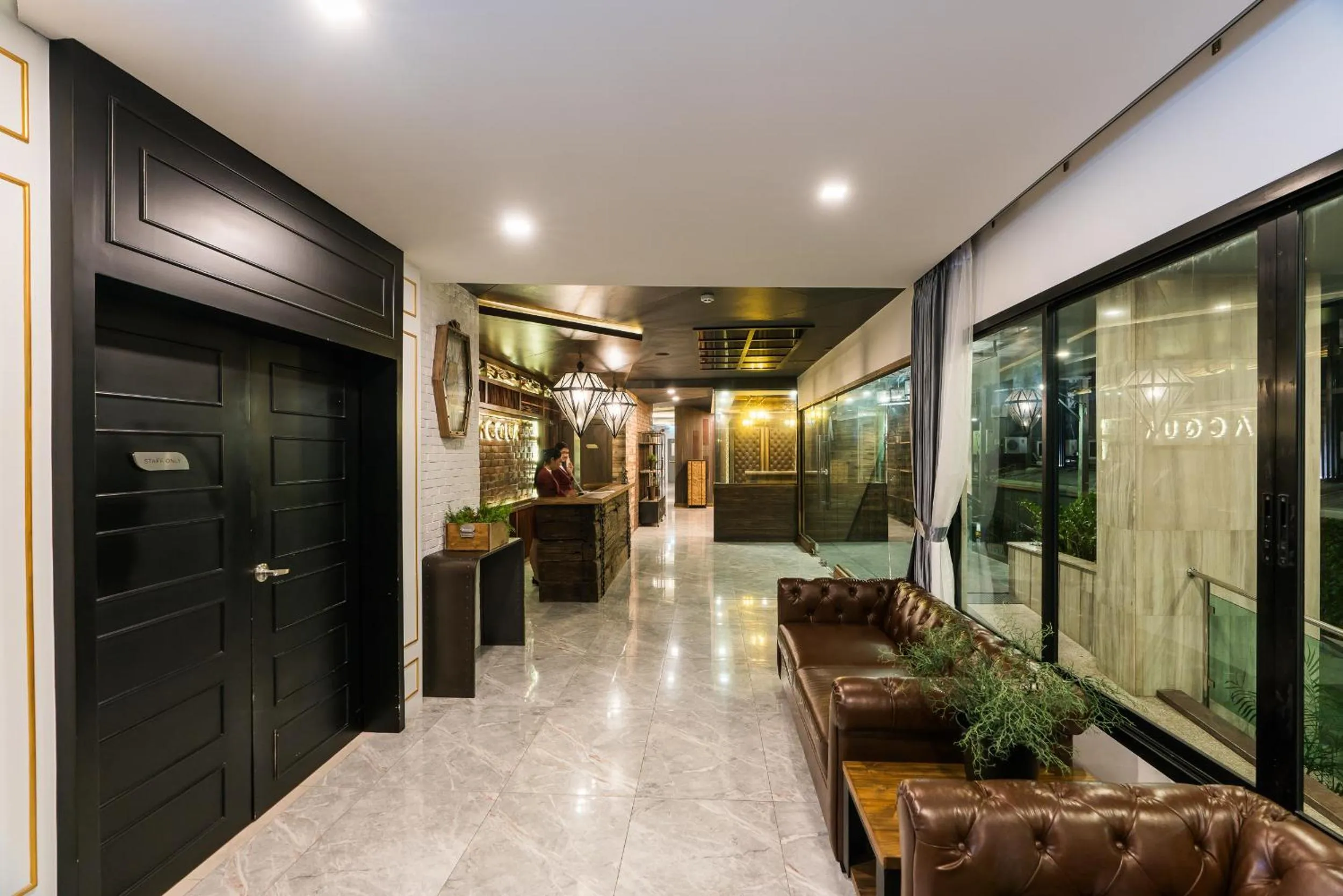 Living room in Acqua Hotel