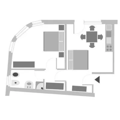 Floor plan in Aparthotel Carinzia