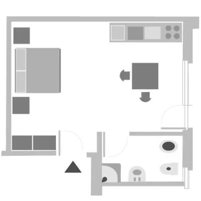 Floor plan in Aparthotel Carinzia