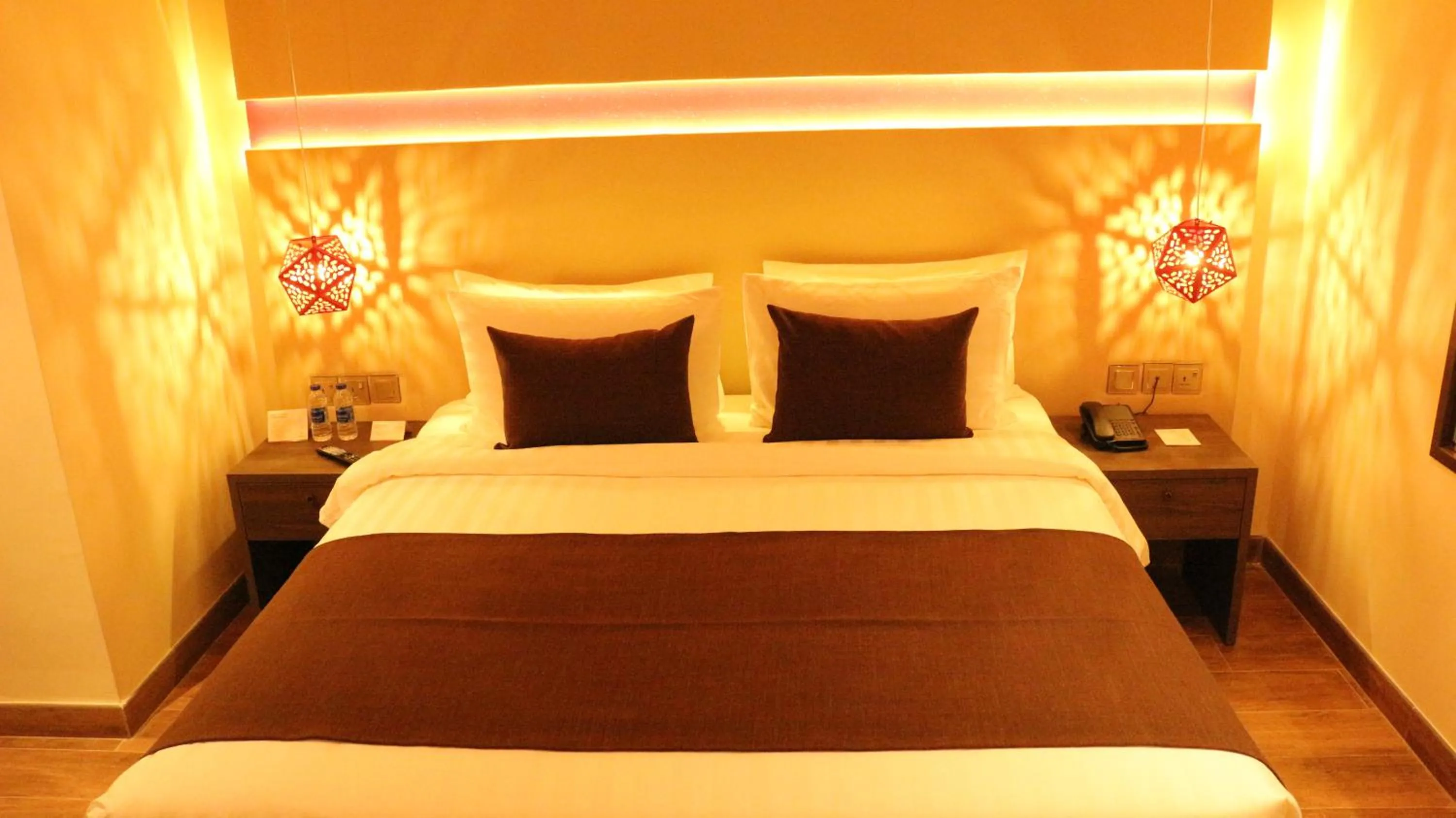 Bed in Carnelian Muscat - Airport Hotel