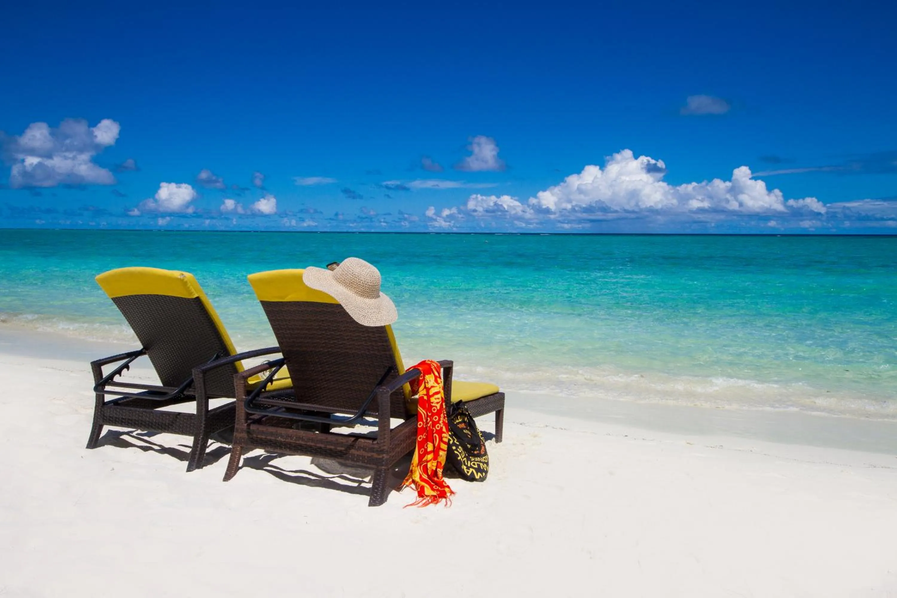 Beach in Summer Island Maldives