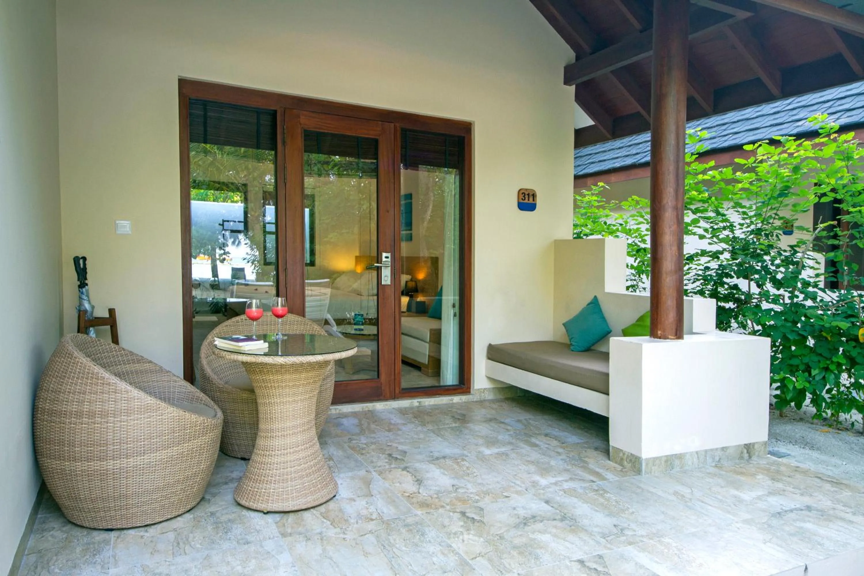 Patio in Summer Island Maldives