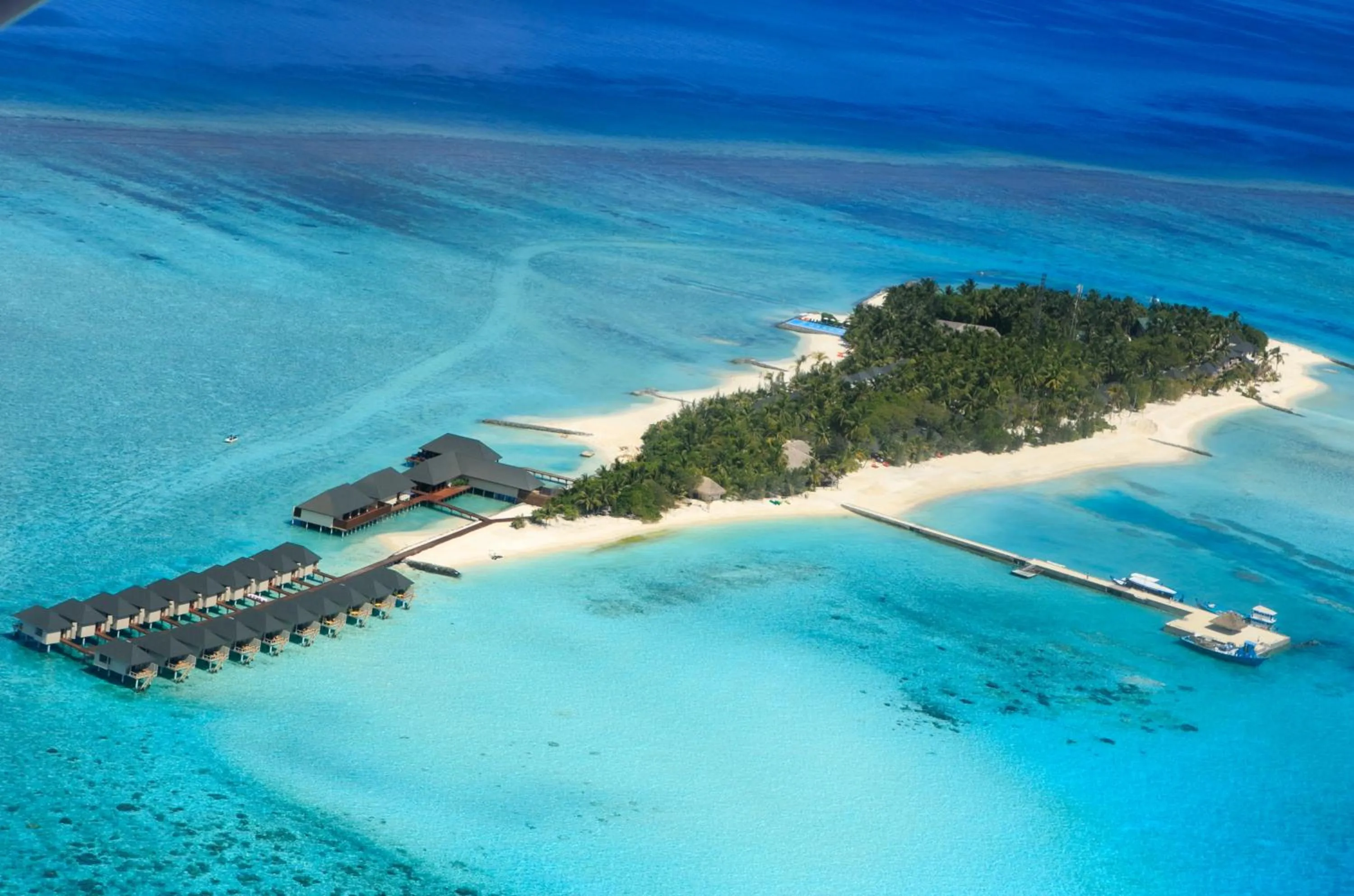 Bird's eye view in Summer Island Maldives