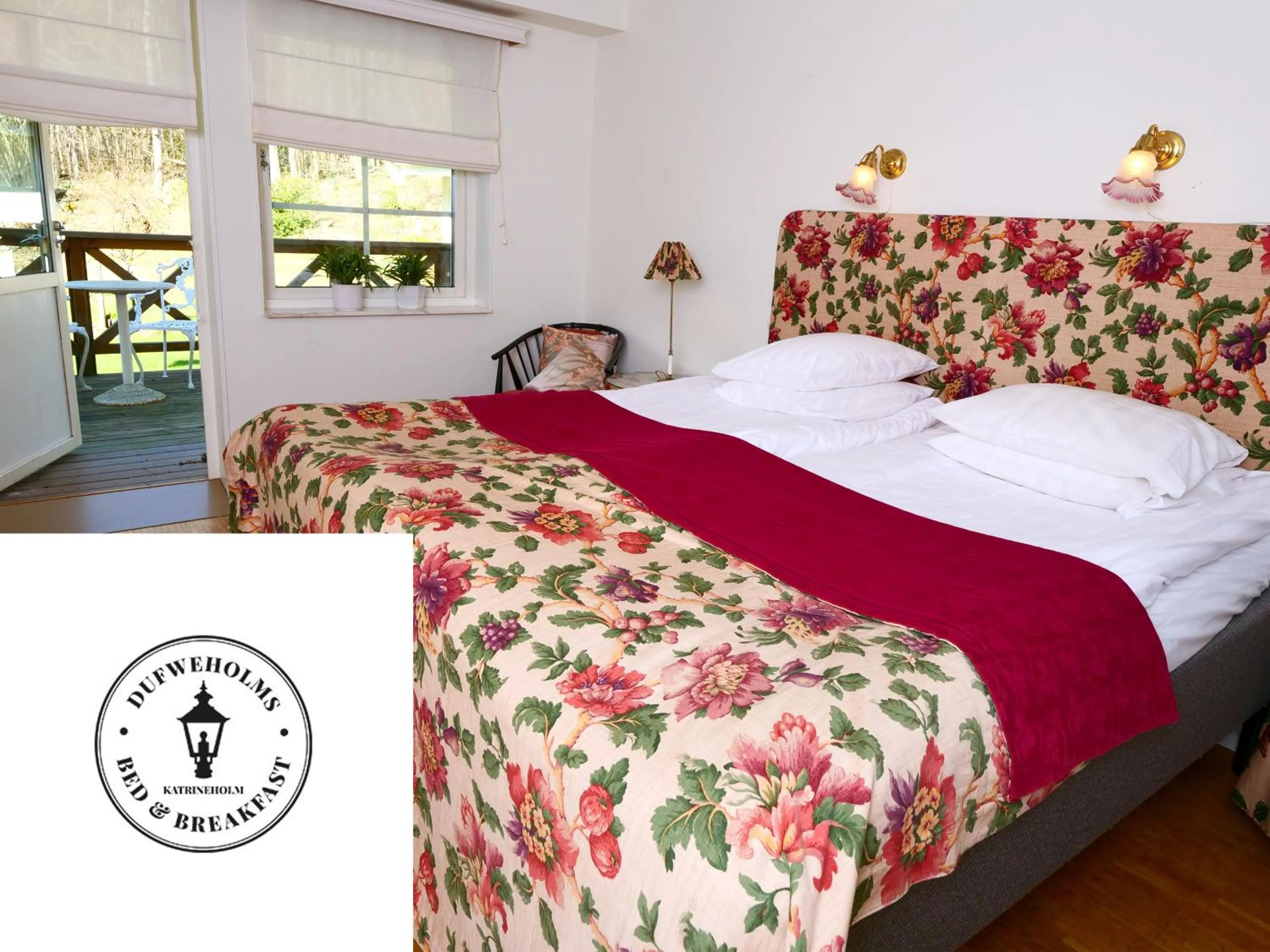 Patio, Bed in Dufweholms Herrgård