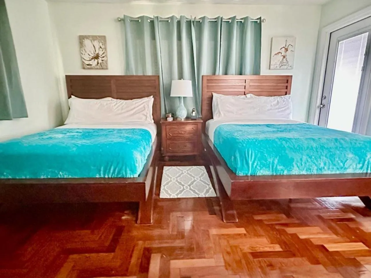 Bed in Blue House Miami