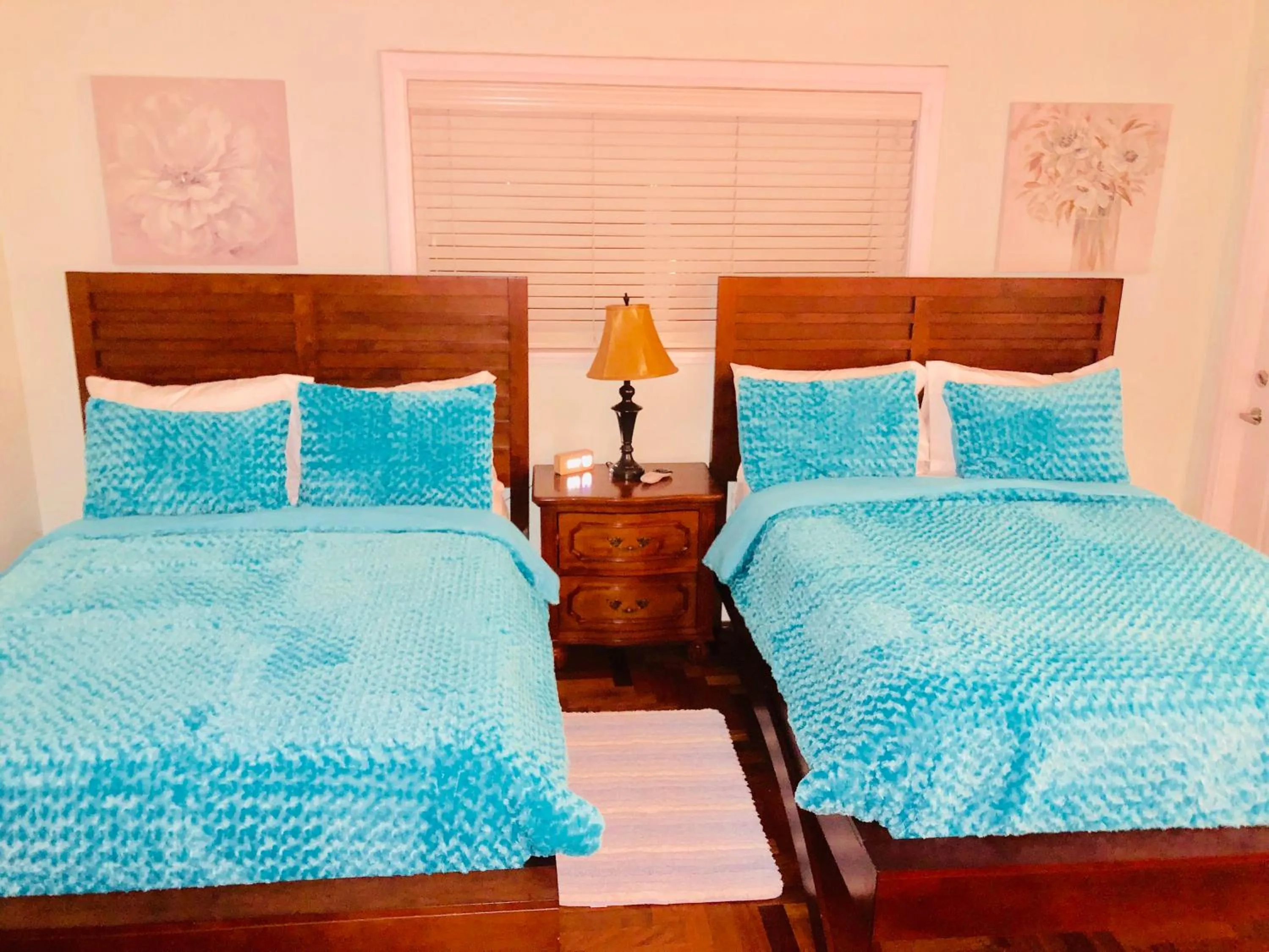 Bed in Blue House Miami