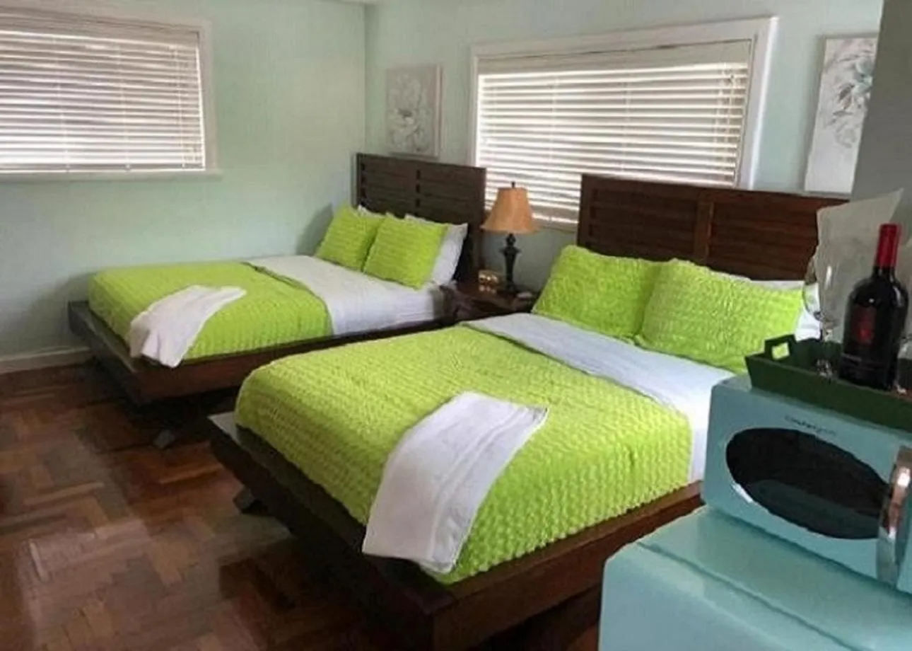 Bed in Blue House Miami