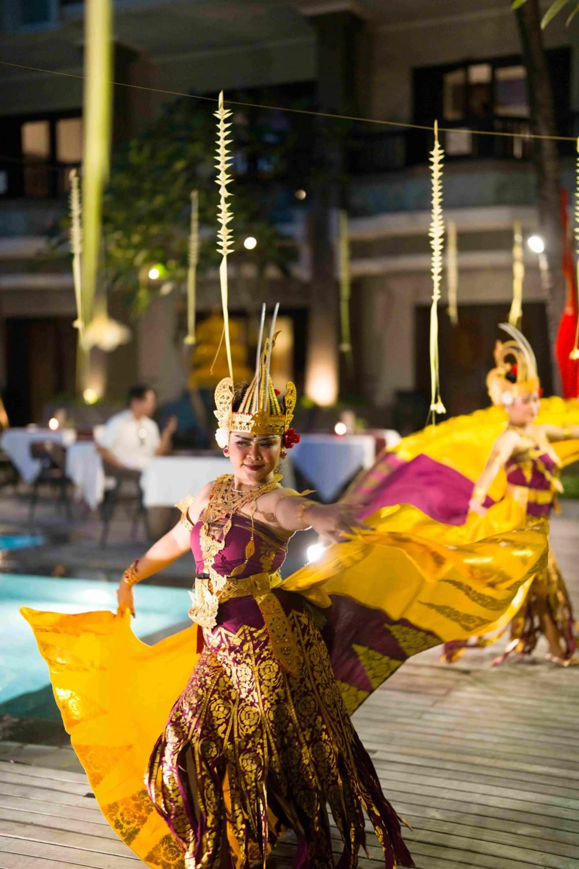 Evening entertainment in The Vira Bali Boutique Hotel & Suite