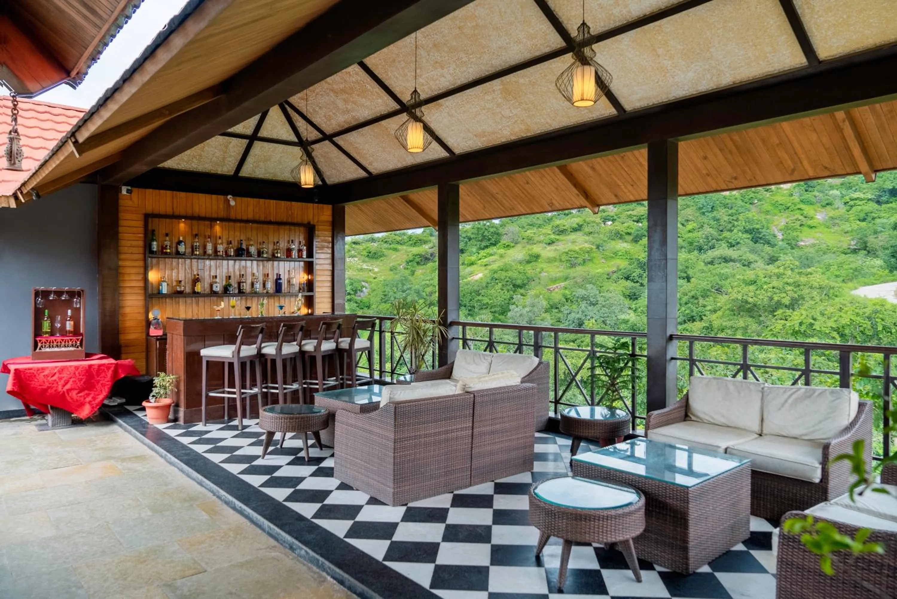 Lounge or bar in Mahua Bagh Resort Kumbhalgarh