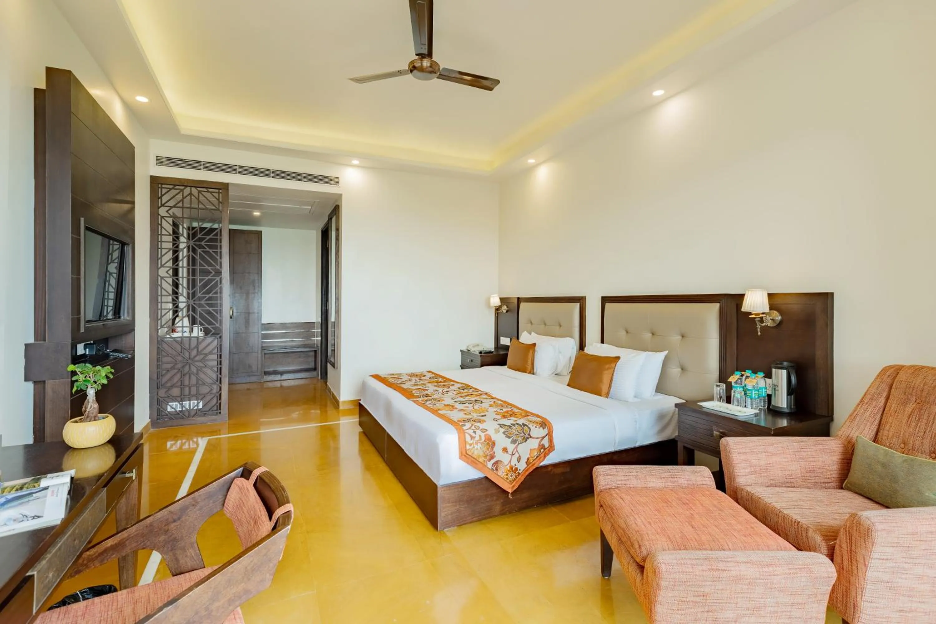Bed in Mahua Bagh Resort Kumbhalgarh
