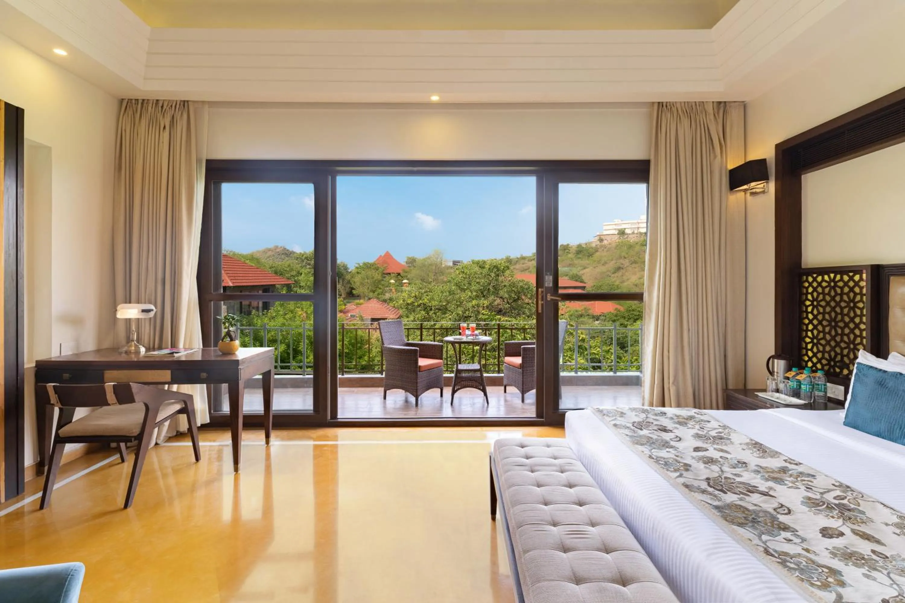 Bed in Mahua Bagh Resort Kumbhalgarh