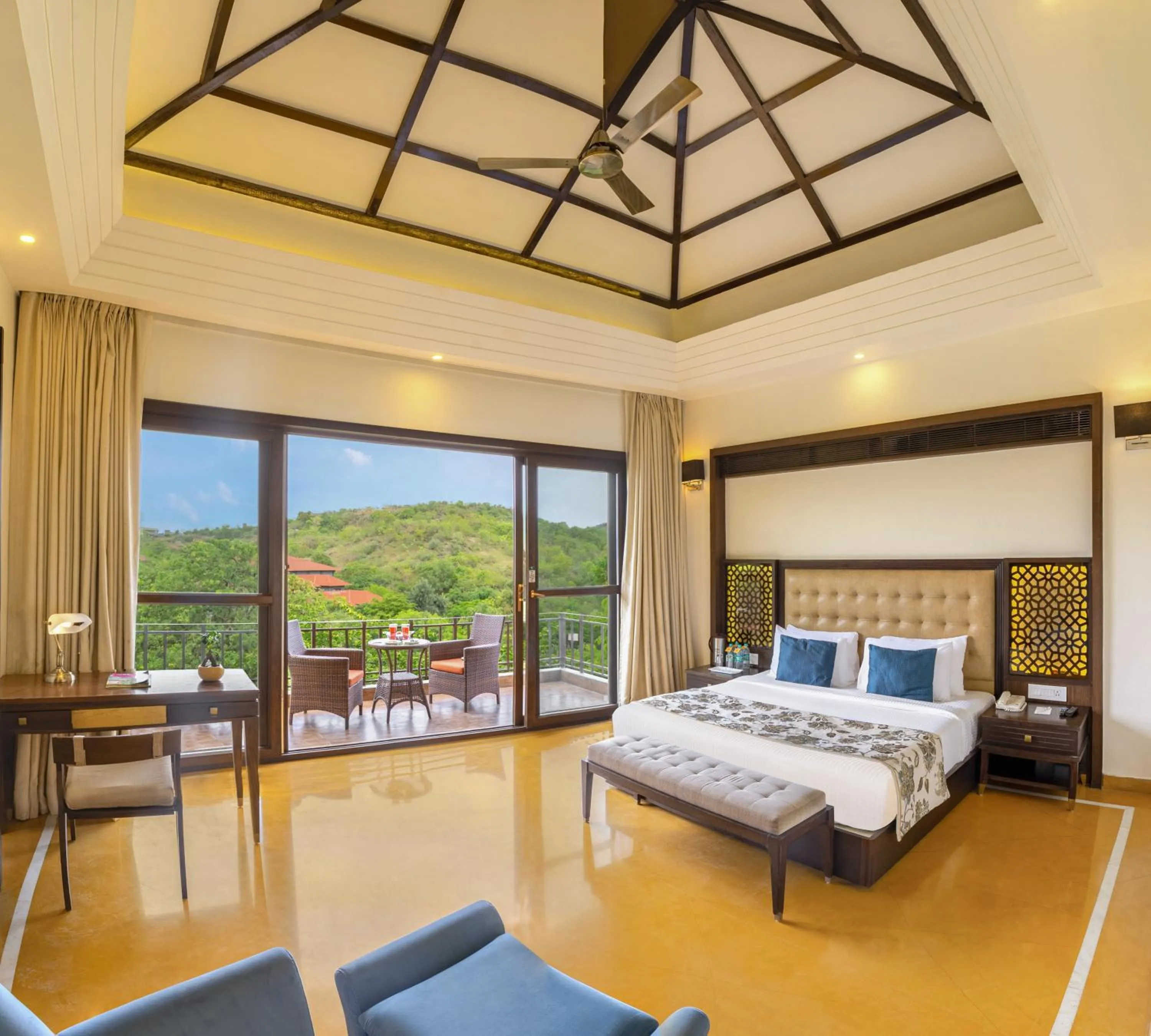 Bed in Mahua Bagh Resort Kumbhalgarh