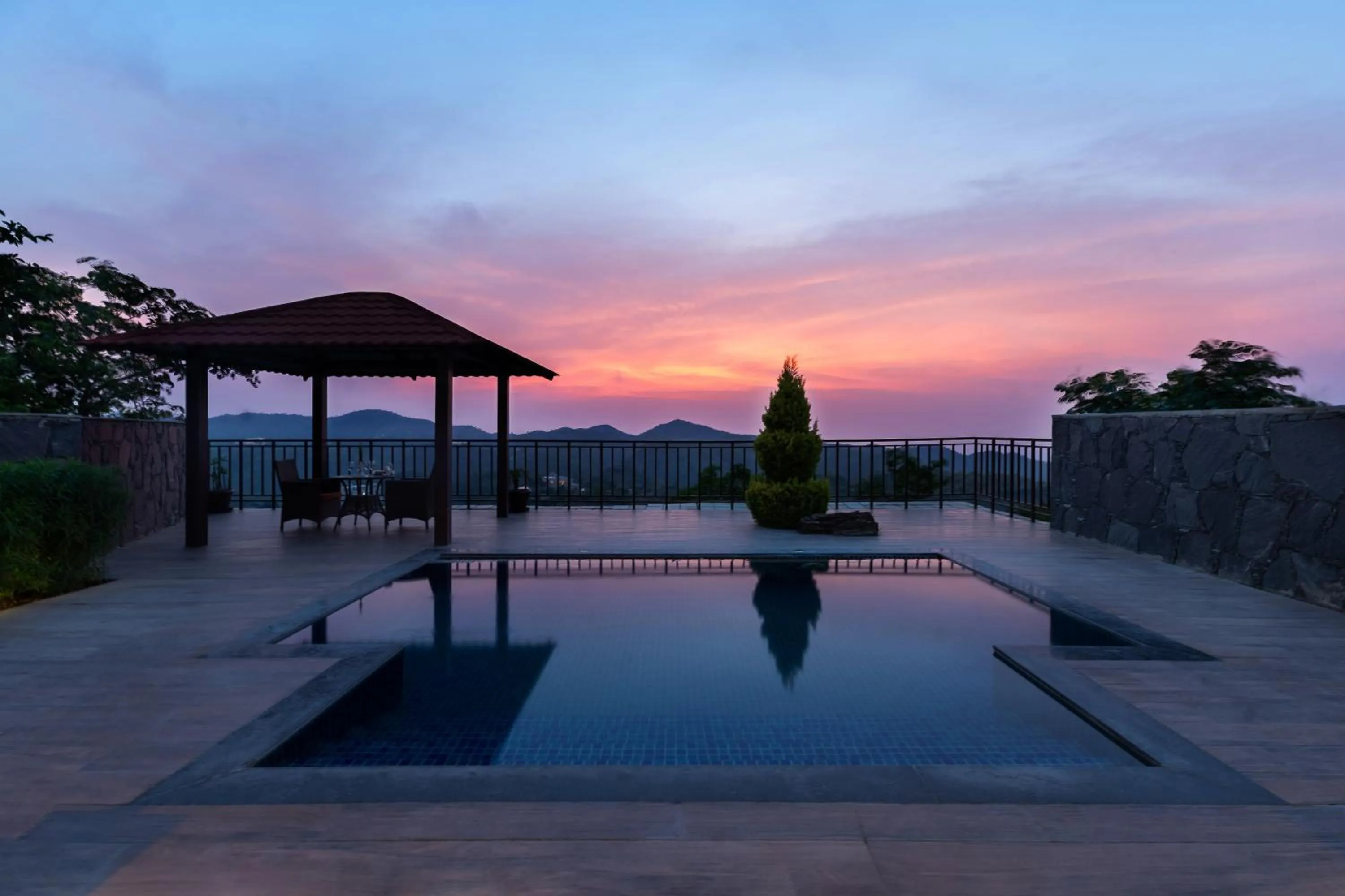Pool view in Mahua Bagh Resort Kumbhalgarh