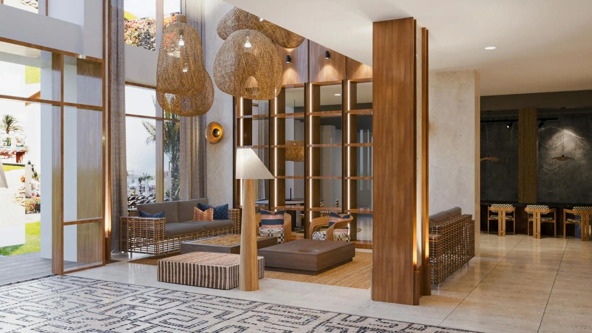 Lobby or reception in The Legend Paracas Resort, a Destination by Hyatt Hotel
