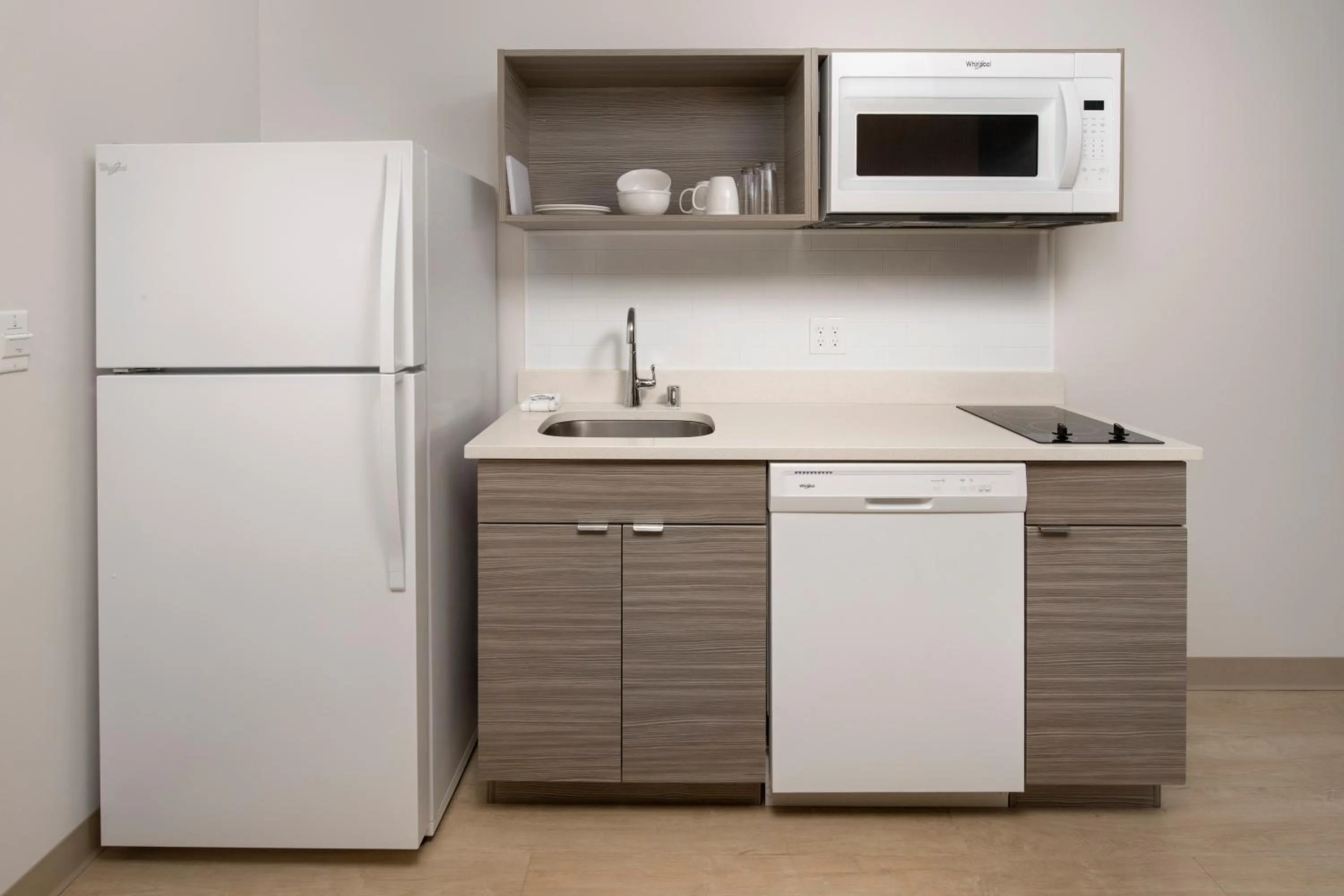 Kitchen or kitchenette in WoodSpring Suites Seattle Redmond
