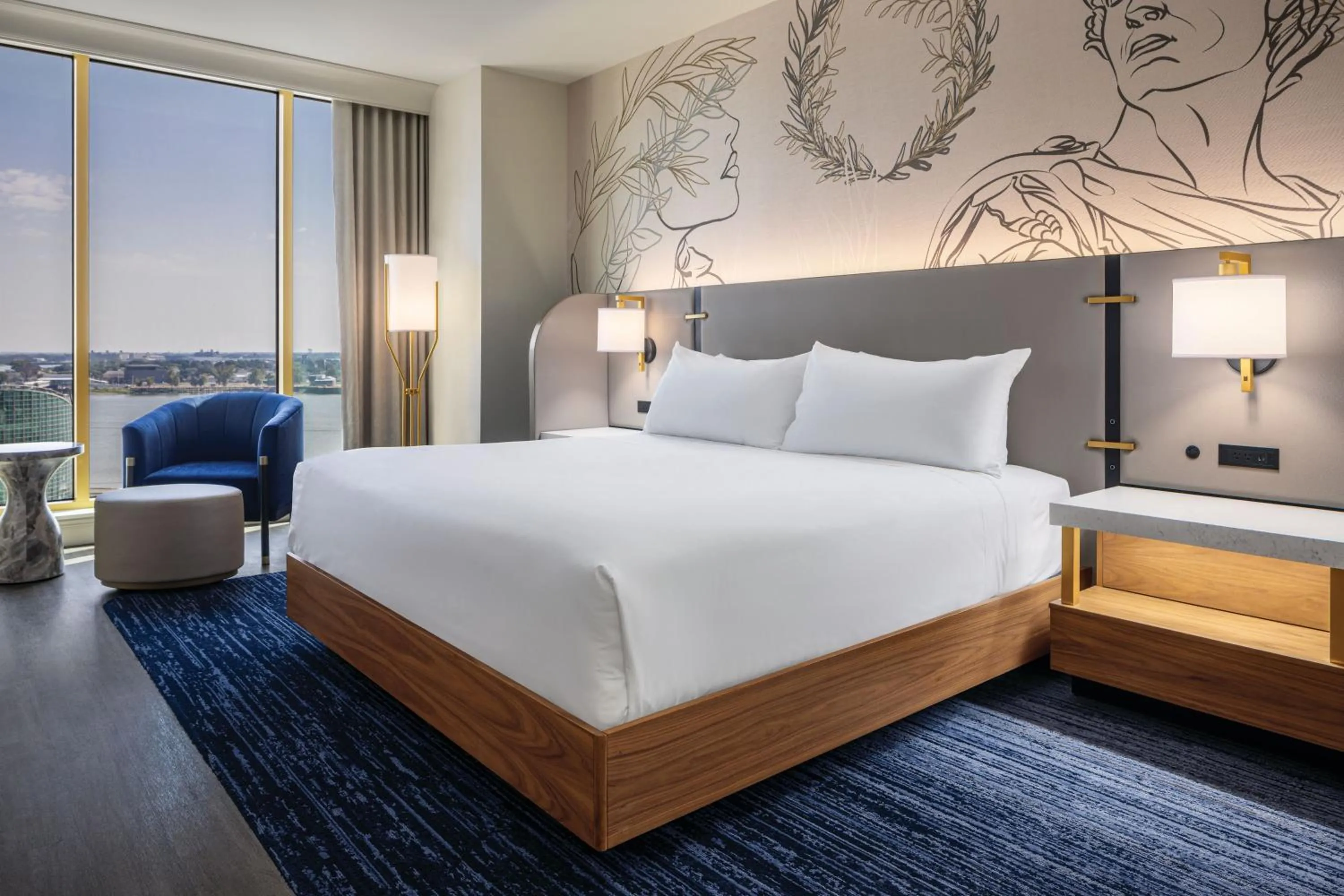 Bed in Caesars New Orleans, A Caesars Destination