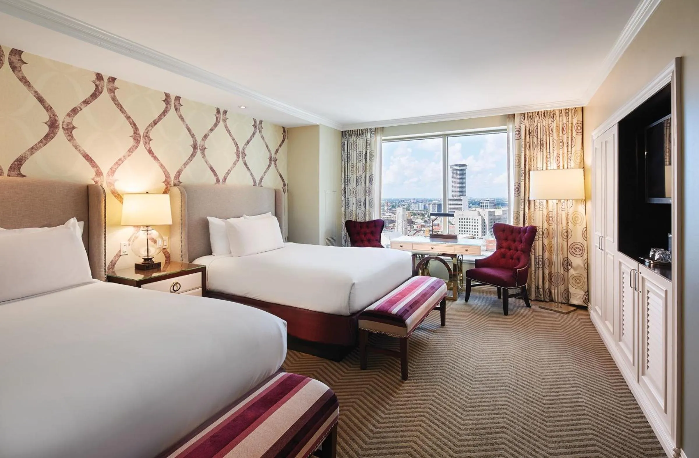 Bed in Caesars New Orleans, A Caesars Destination