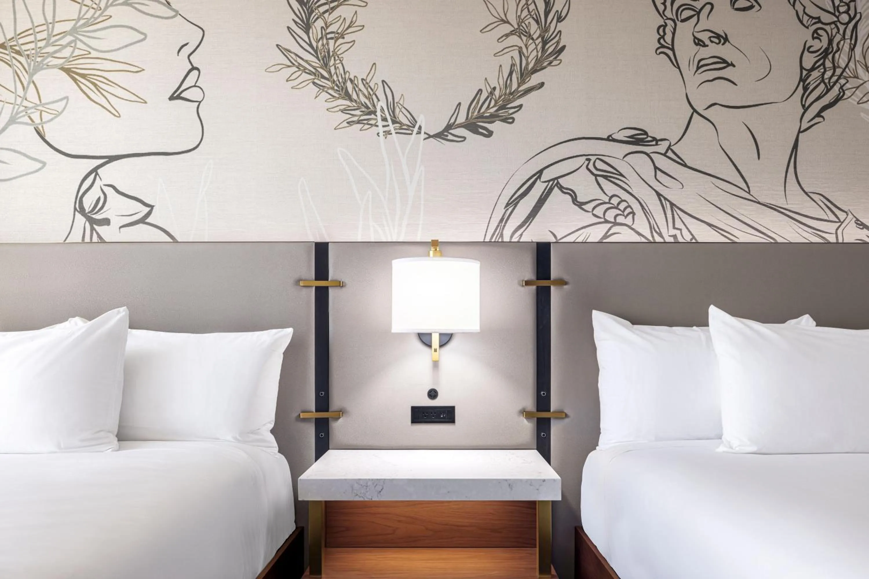 Bed in Caesars New Orleans, A Caesars Destination