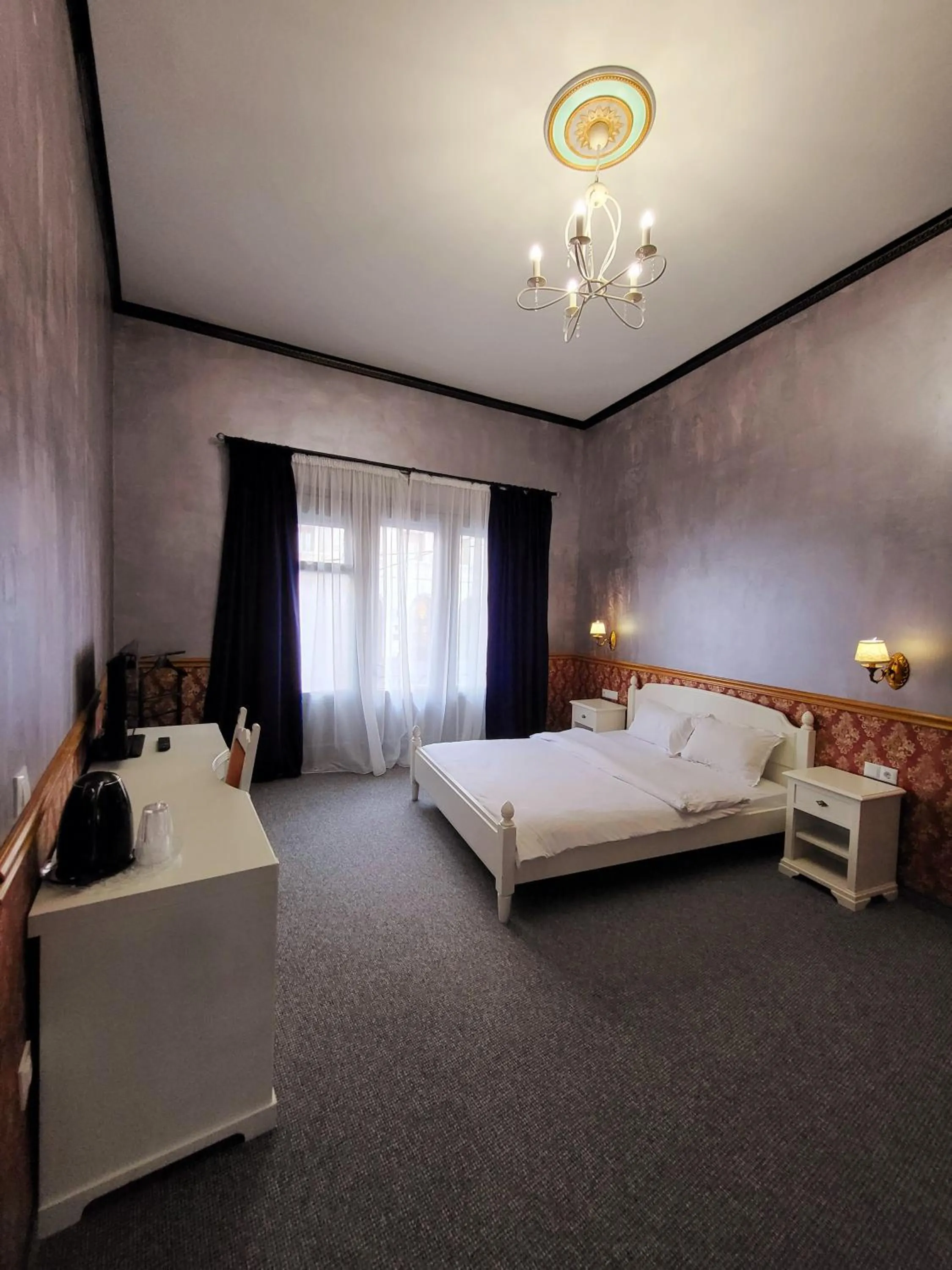 Photo of the whole room, Bed in NF Palace Old City Bucharest