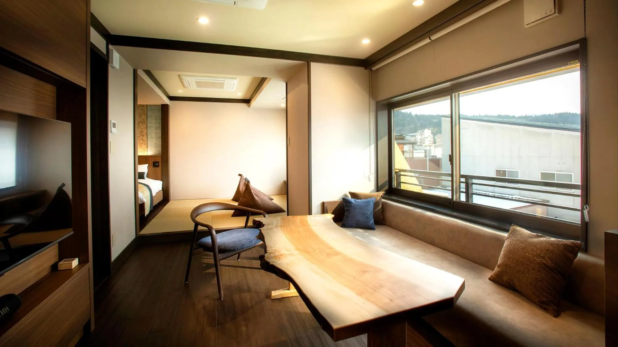 Seating area in Machiyado ICHIRYU