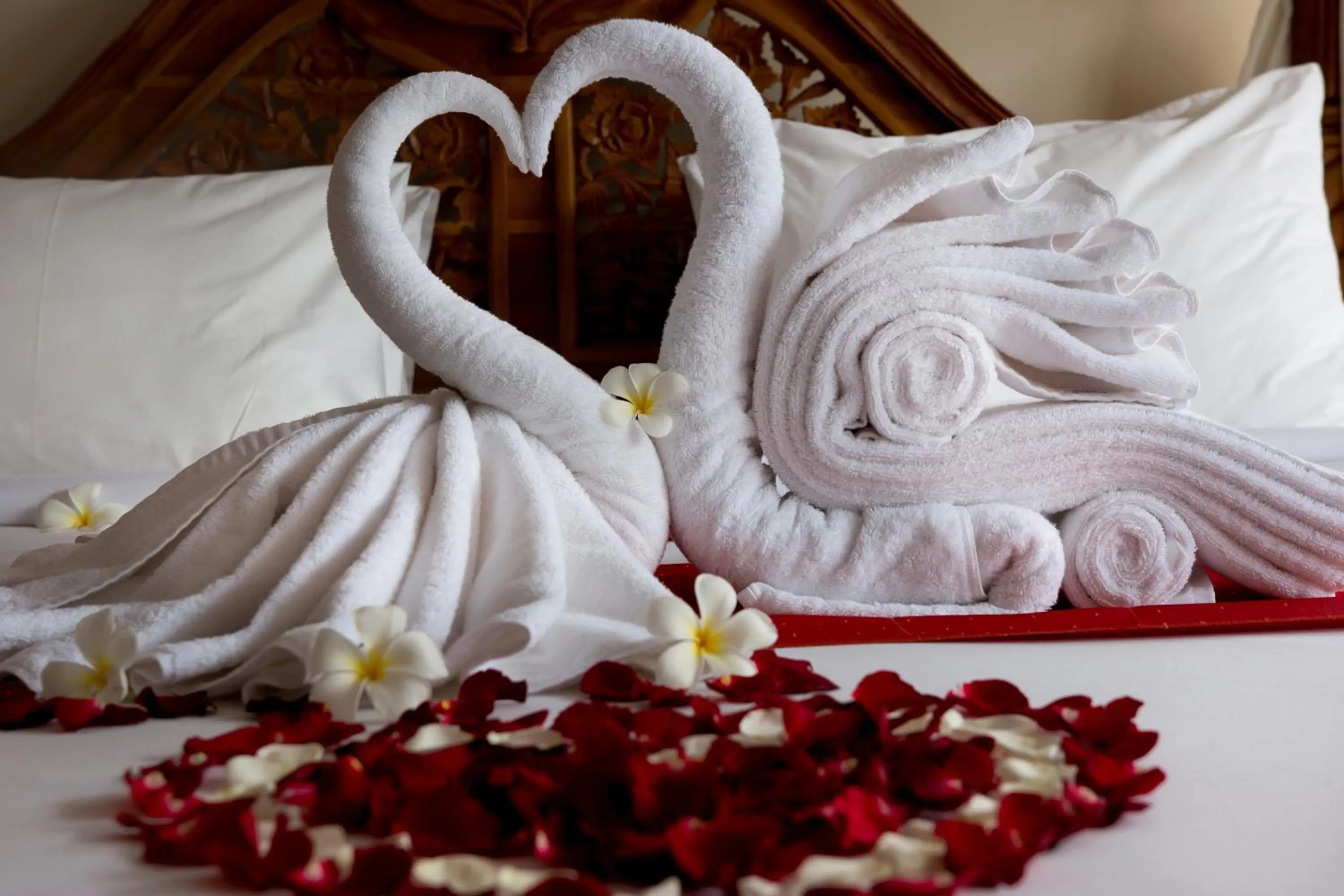 Bed in The Payogan Villa Resort and Spa