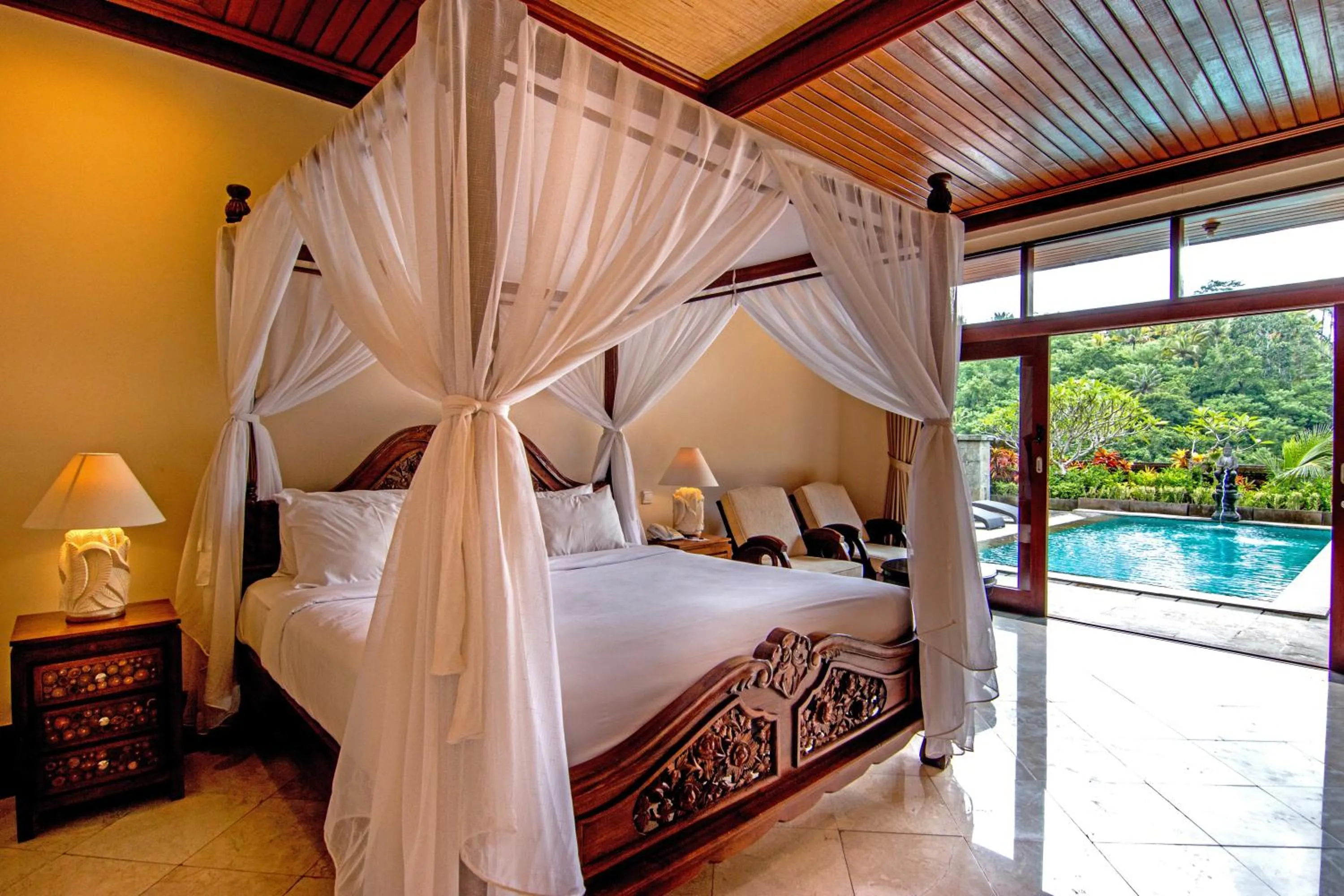 Bed in The Payogan Villa Resort and Spa