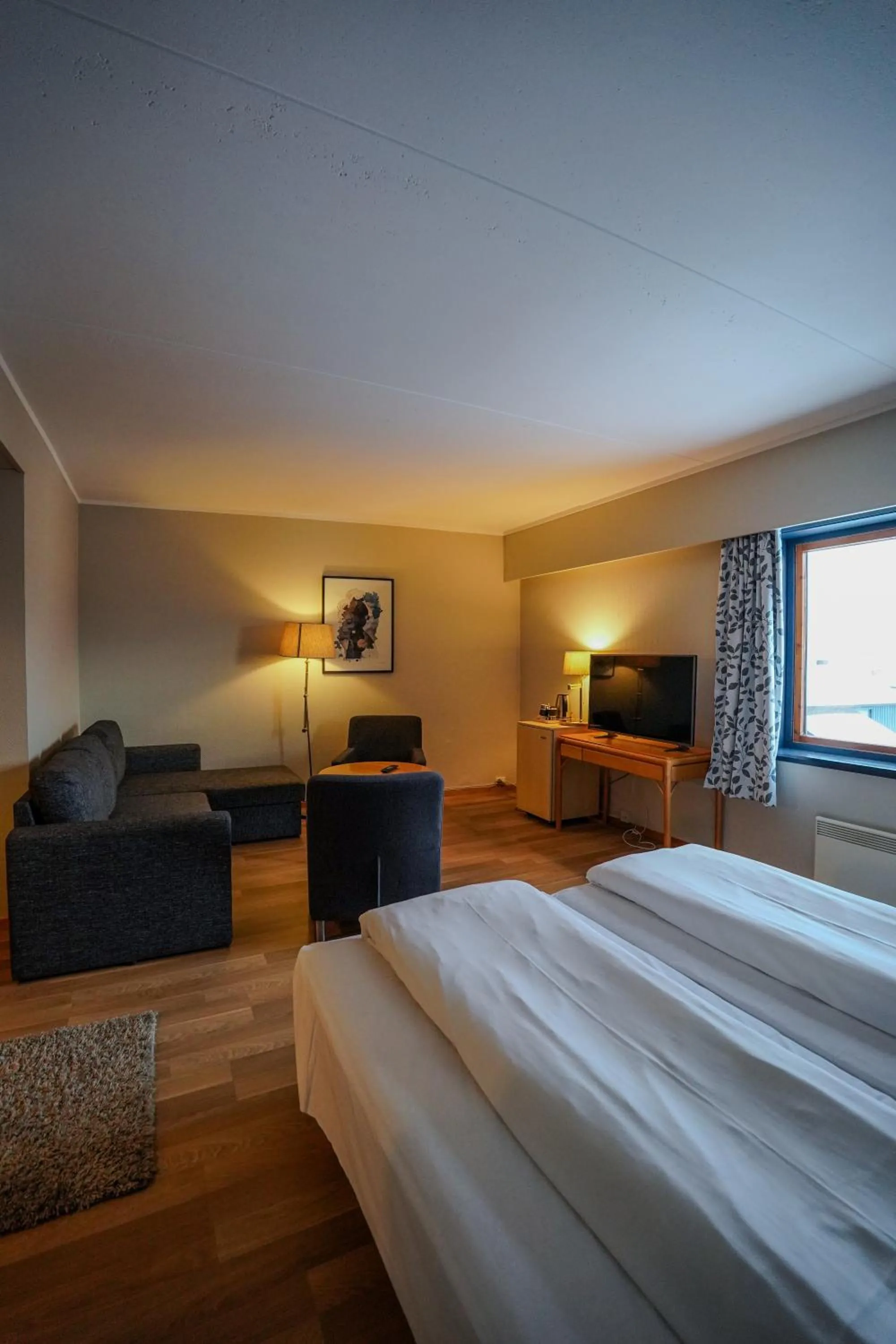 Photo of the whole room, Bed in Reisafjord Hotel