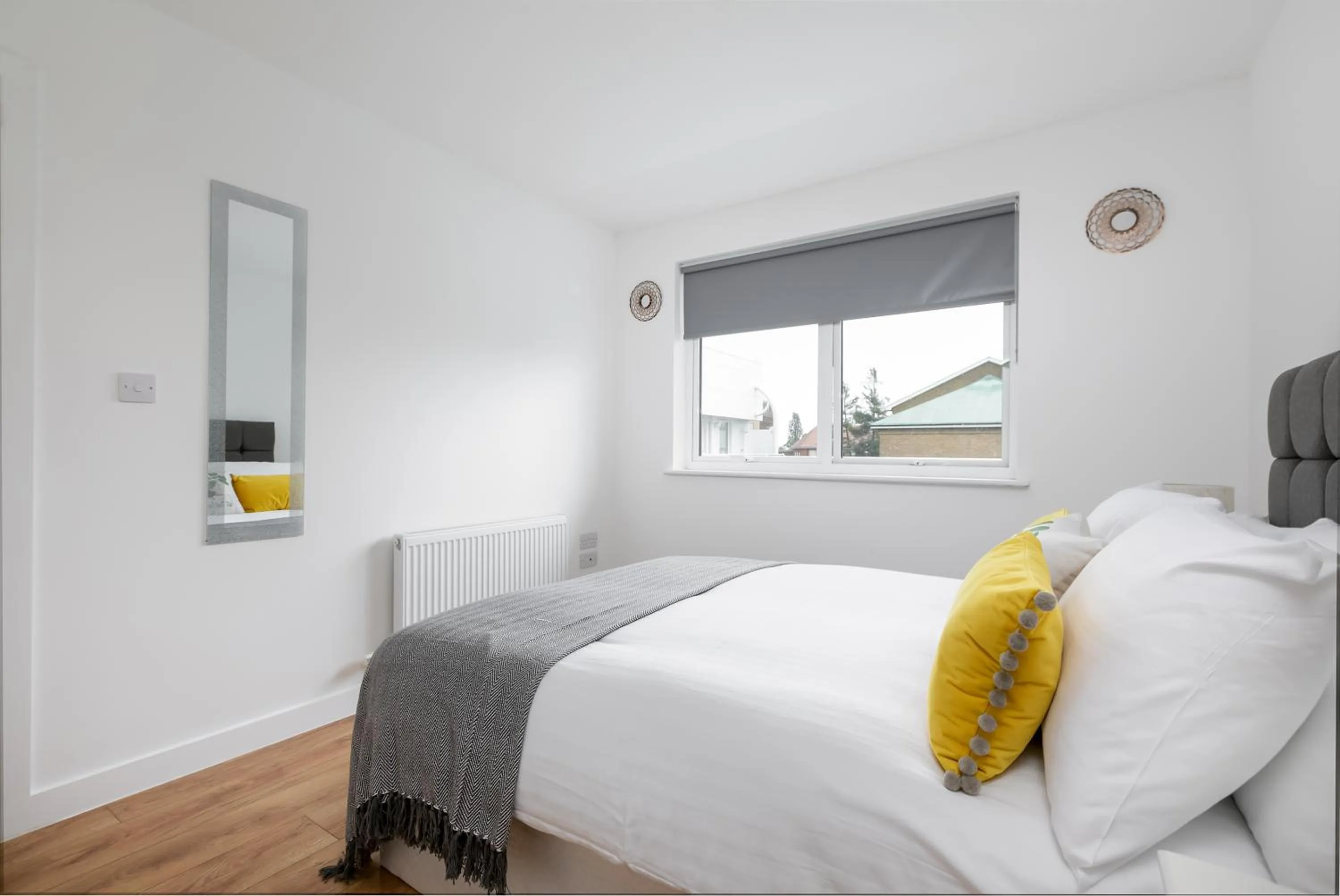 Bedroom, Bed in Skyvillion - COZY APARTMENTS in Enfield Town With Free Parking & Wifi