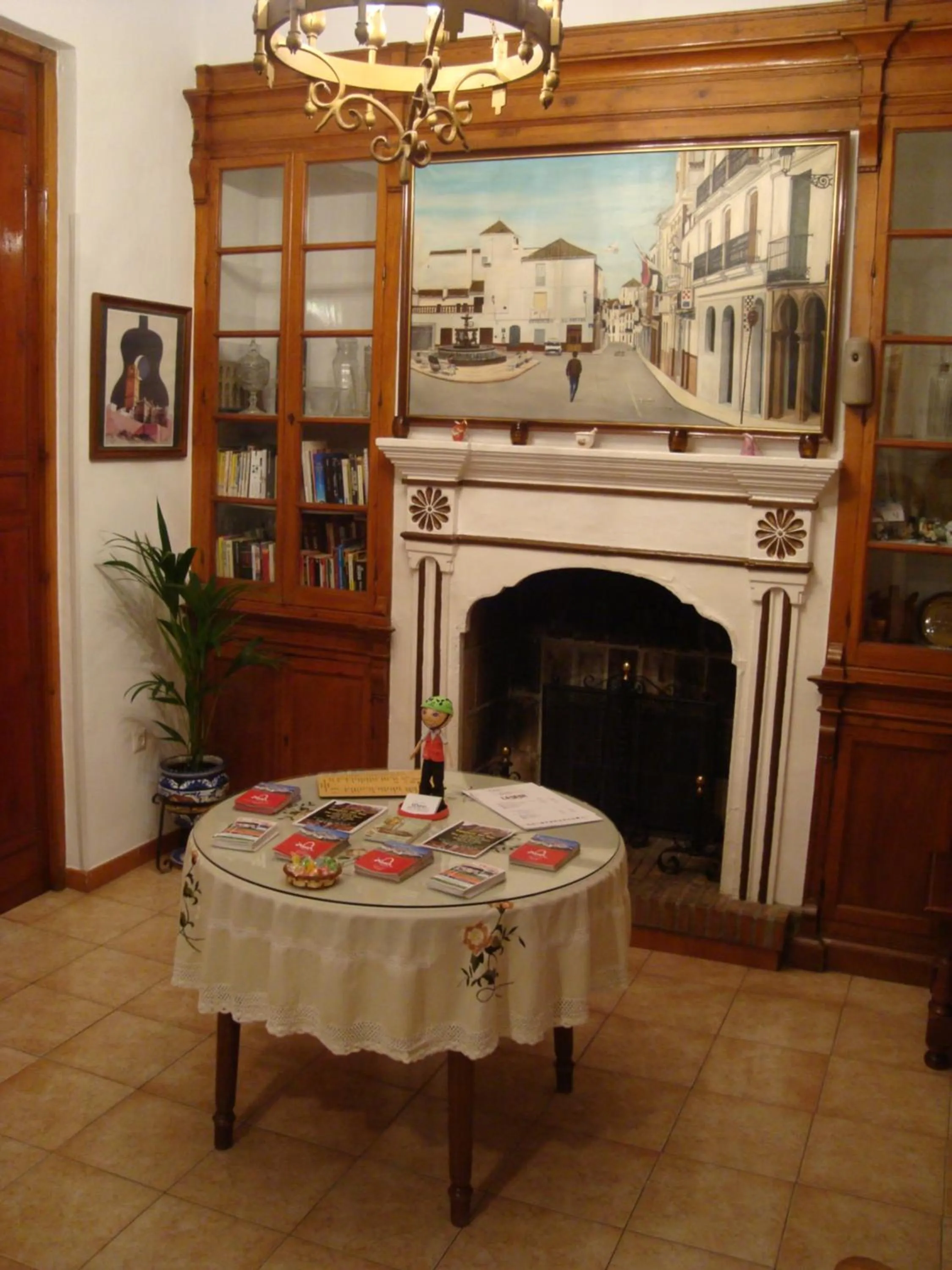 Lobby or reception in Hostal Durán