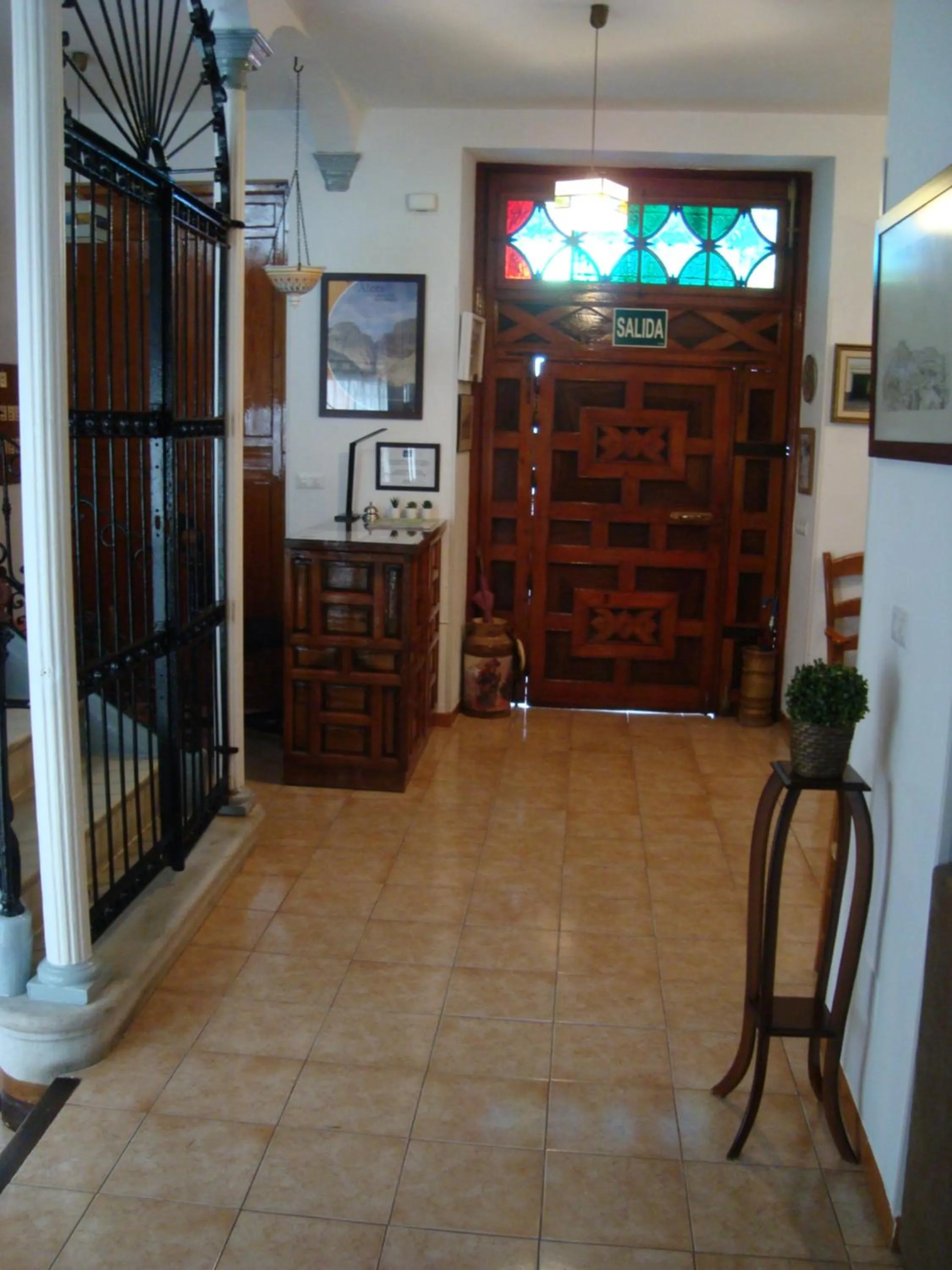 Lobby or reception in Hostal Durán