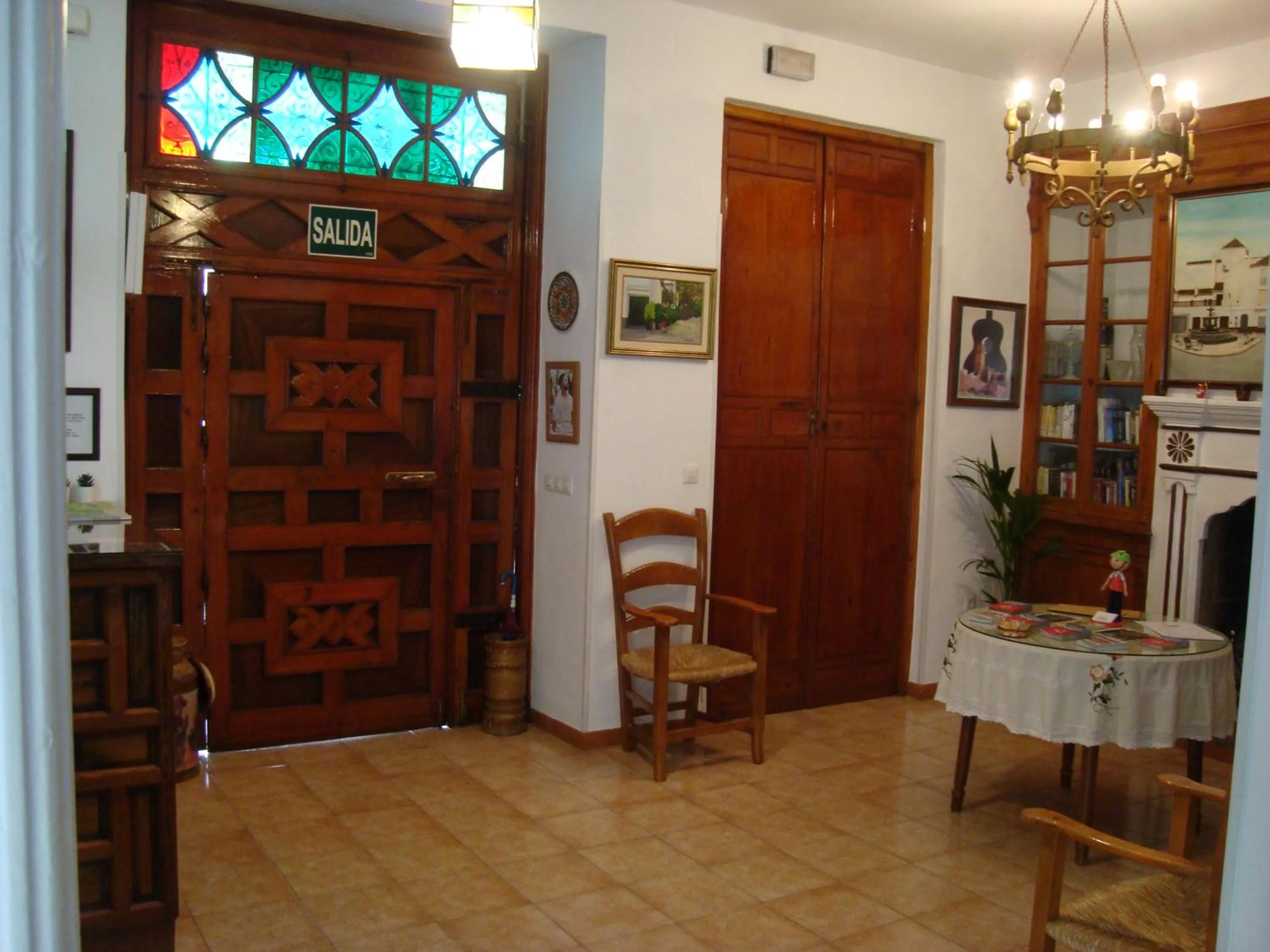 Lobby or reception in Hostal Durán